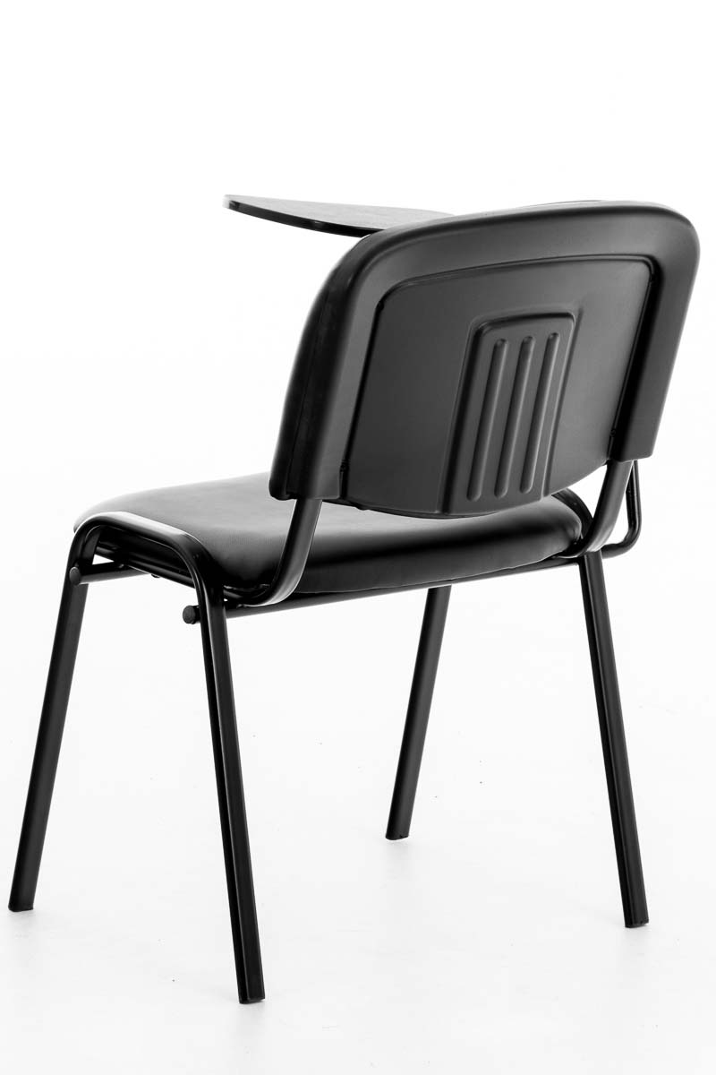 Stuhl Ken mit Klapptisch Kunstleder, schwarz