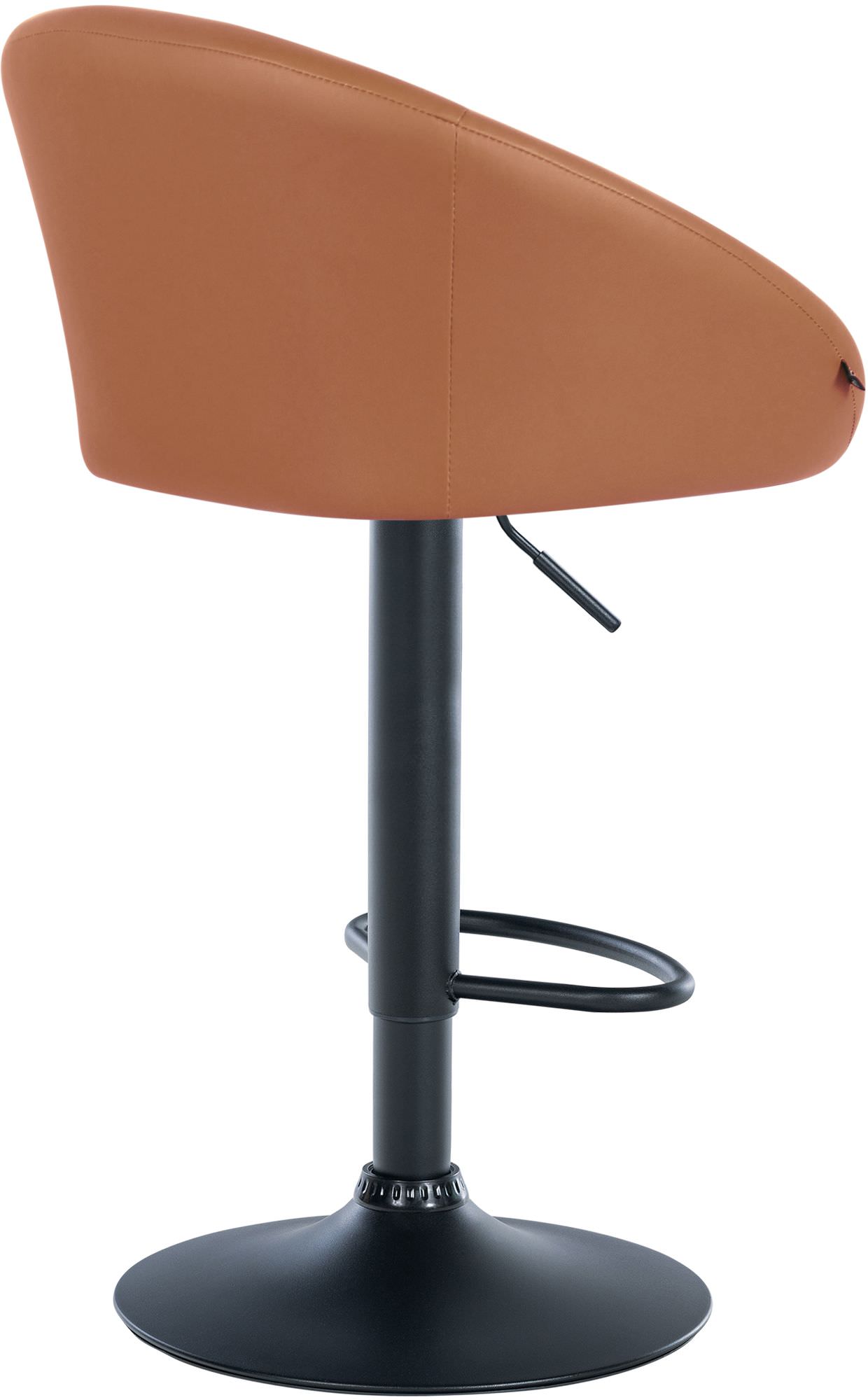 Barhocker Davie Kunstleder schwarz, hellbraun