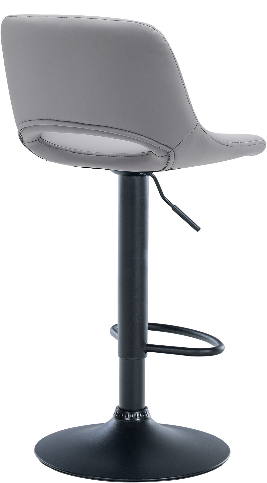 Barhocker Camden Kunstleder schwarz, grau