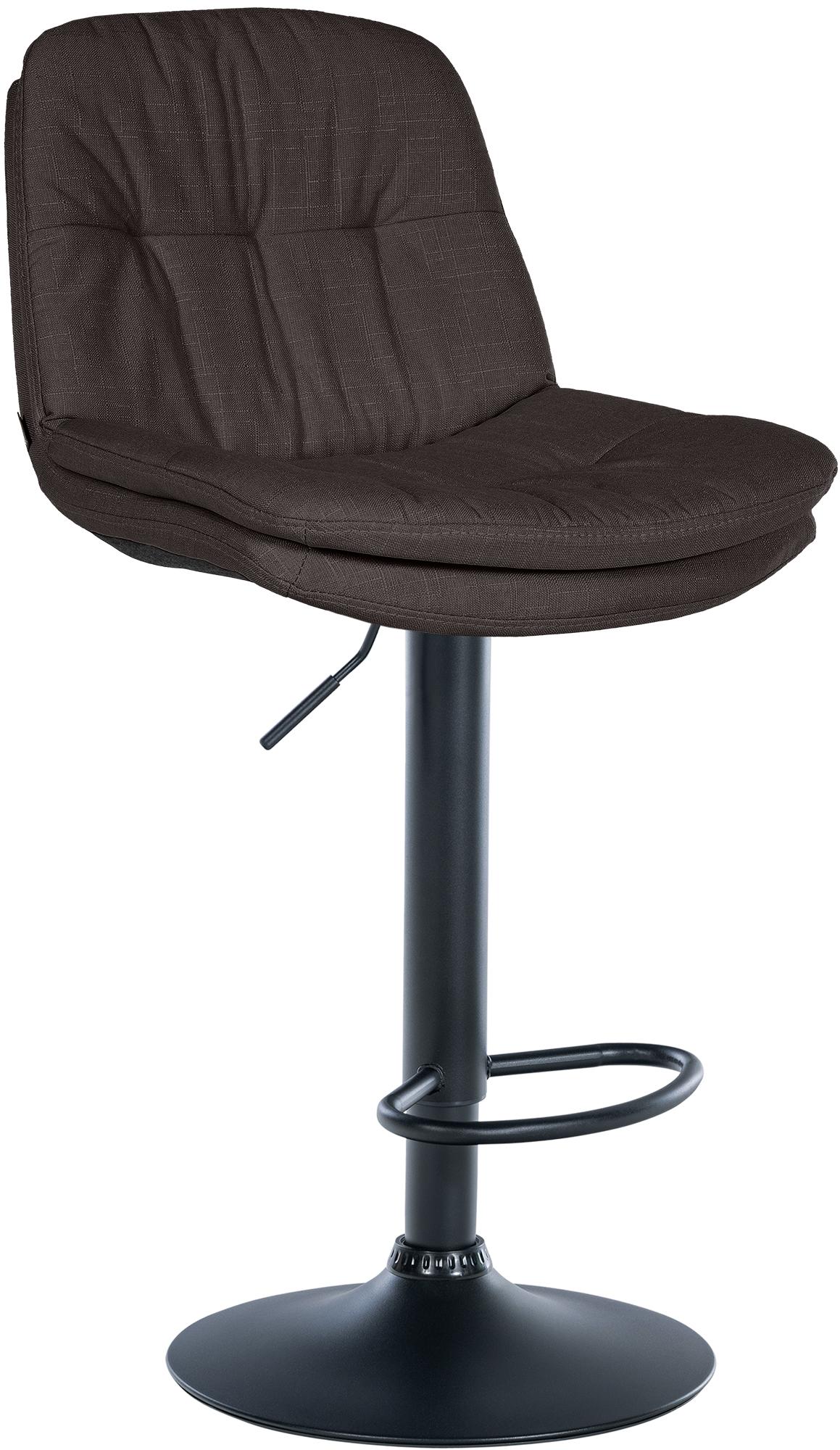 Barhocker Laurel Stoff schwarz, dunkelgrau
