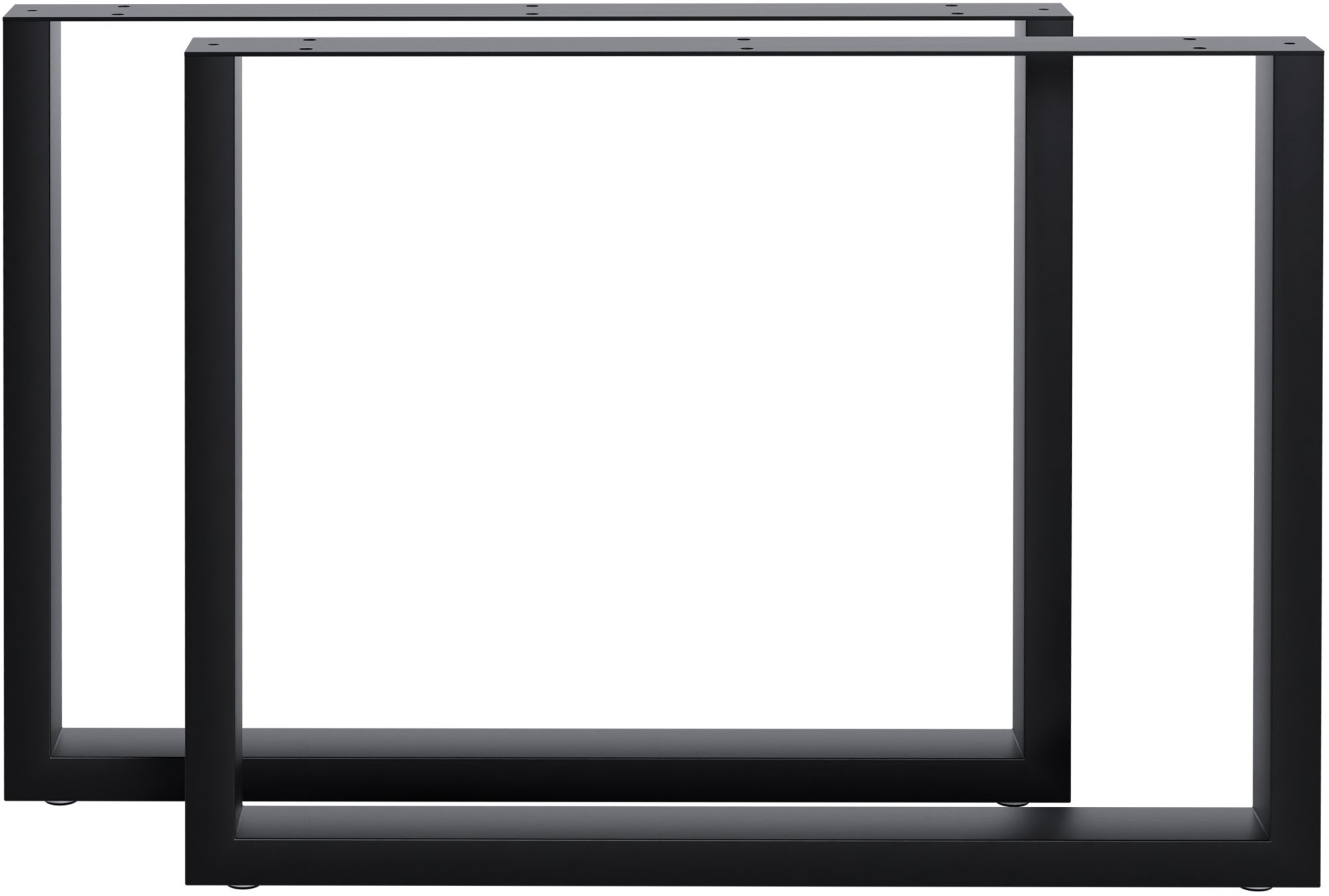 2x Tischbeine Ilkan, 90 cm, schwarz