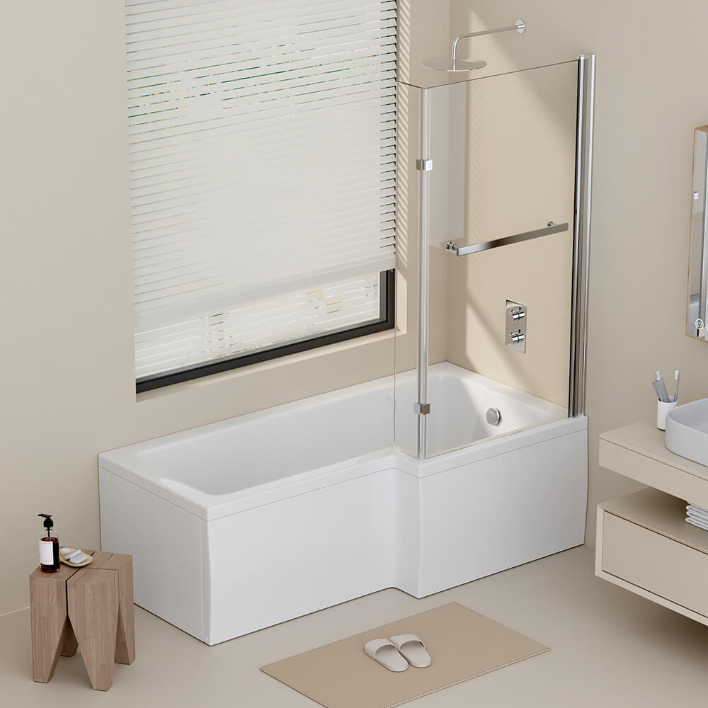 Duschbadewanne ELARA - 170 x 85 cm Links