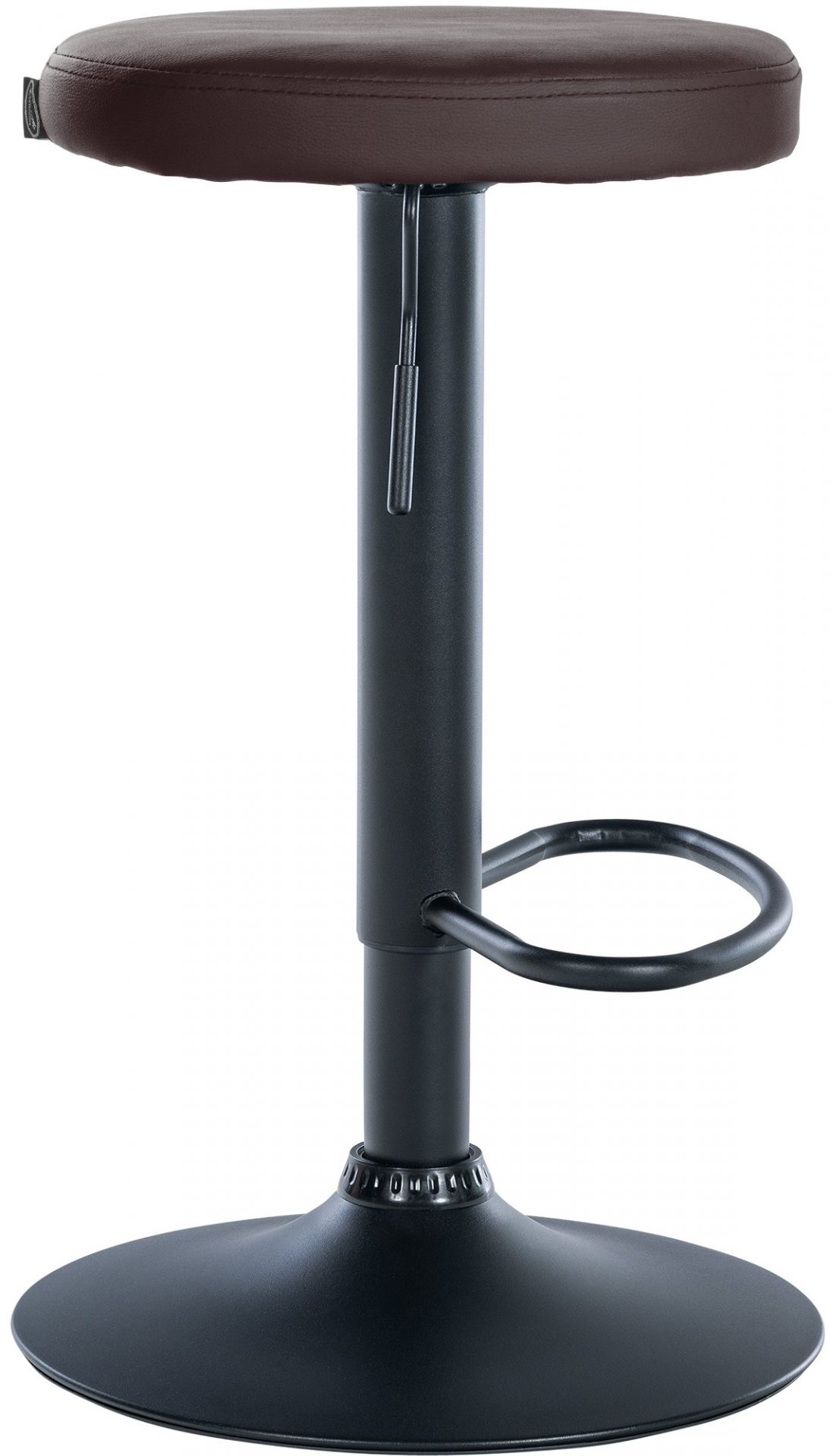 2er Set Barhocker Ponte Kunstleder schwarz, braun