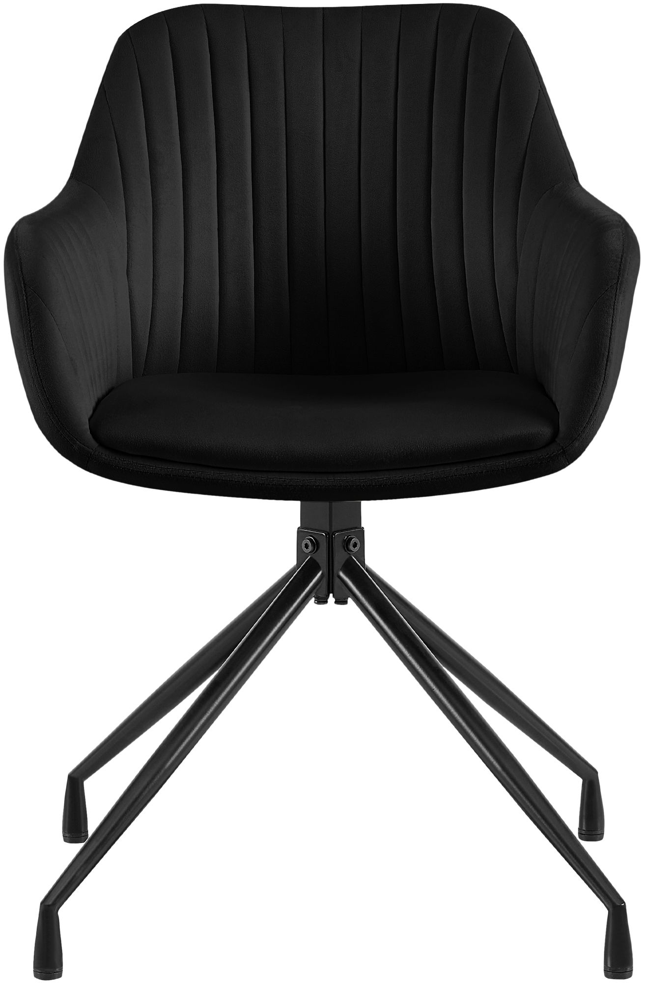 Esszimmerstuhl Welby Samt, schwarz