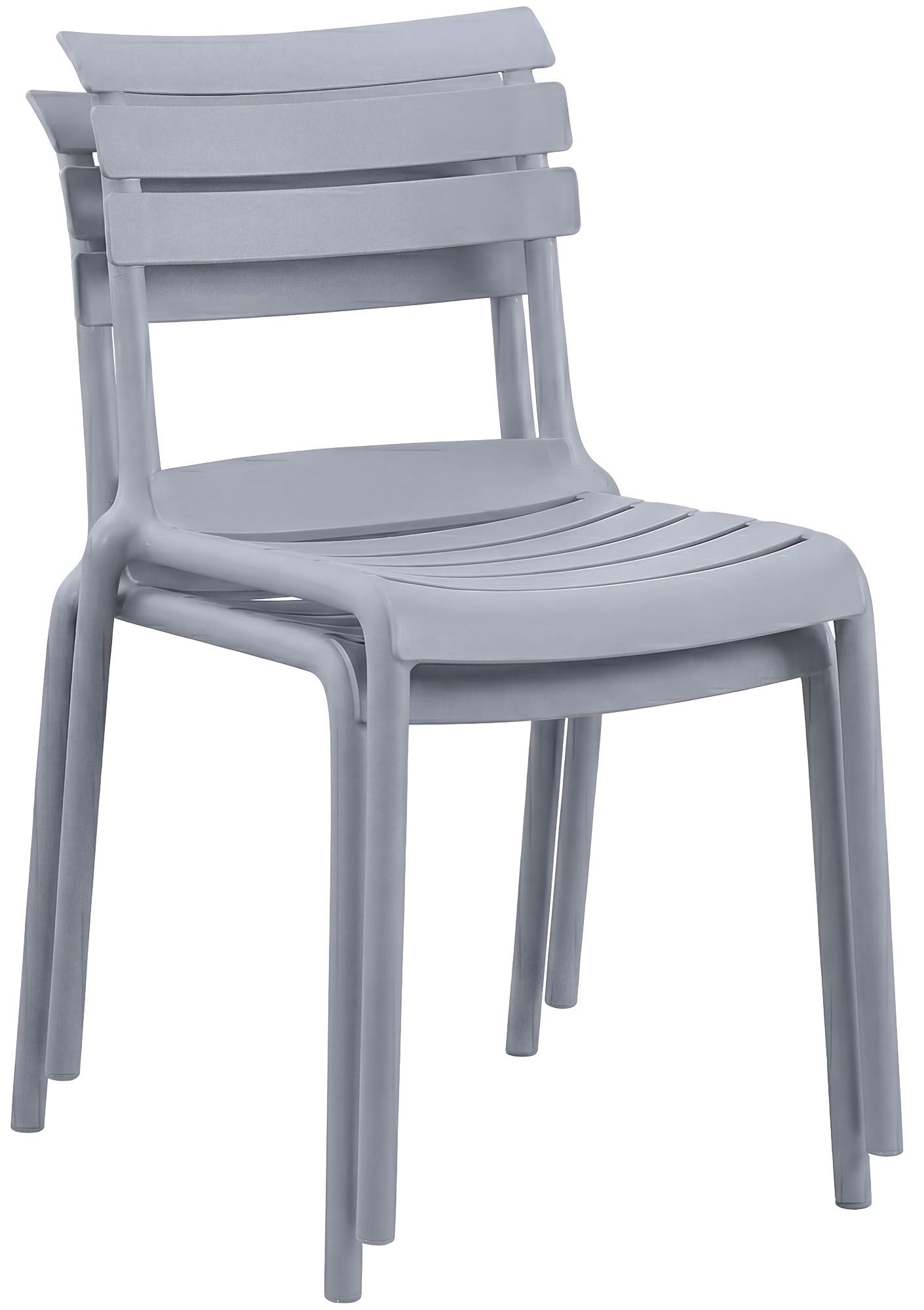 Gartenmöbel-Set Vela mit 2 Stühlen, grau
