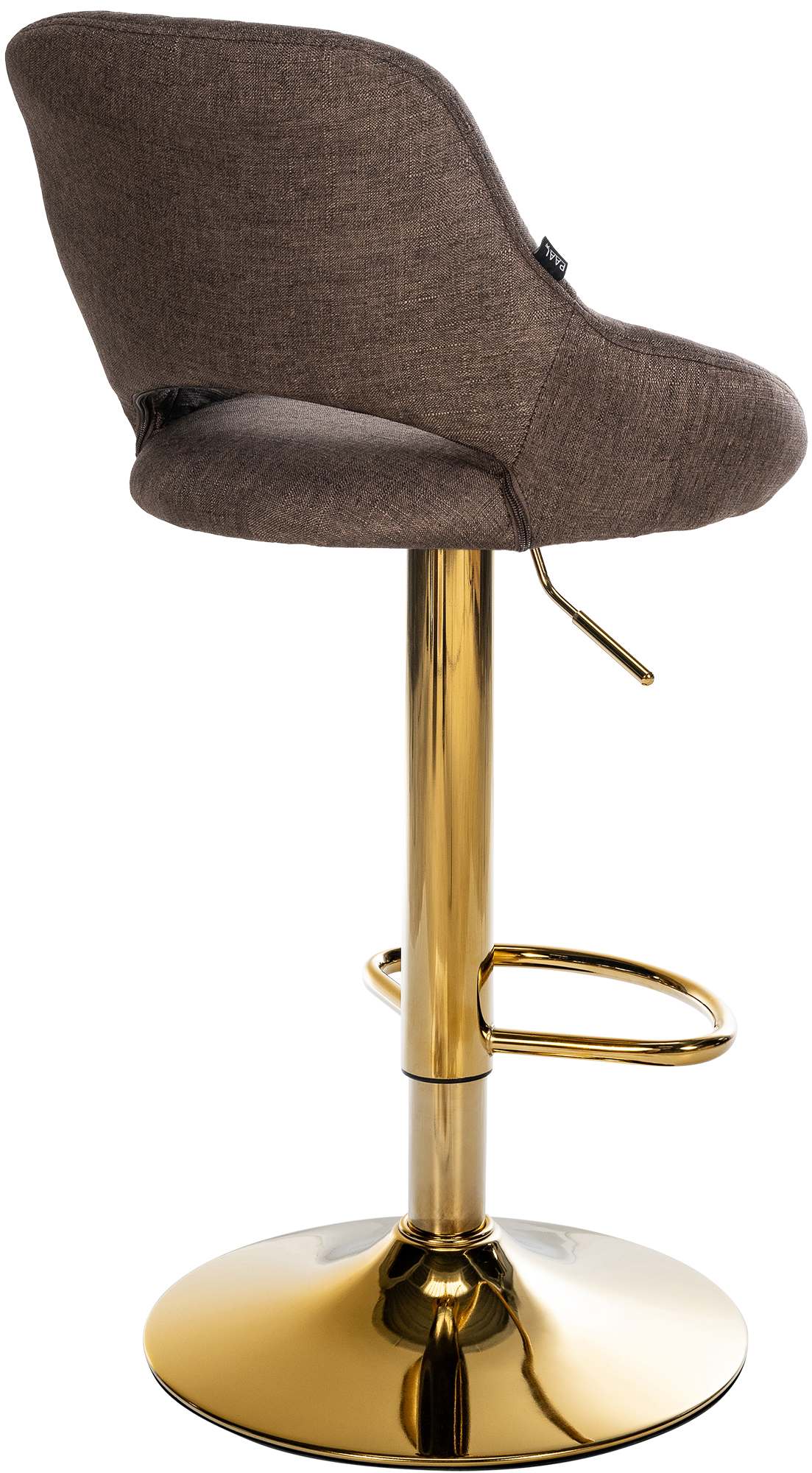 Barhocker Milet Stoff gold, braun