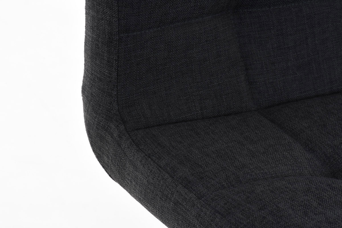 Barhocker Lincoln Stoff, dunkelgrau