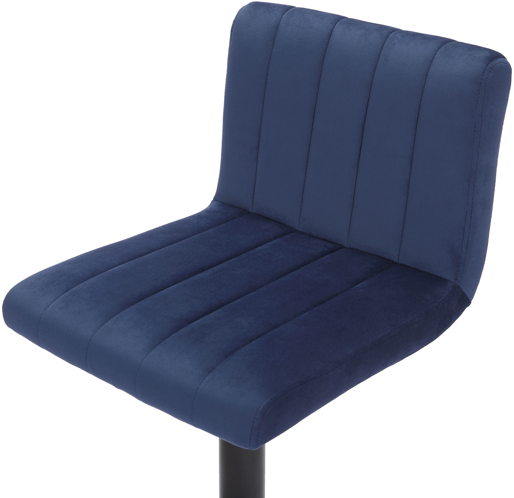 2er Set Barhocker Jamie Samt, blau
