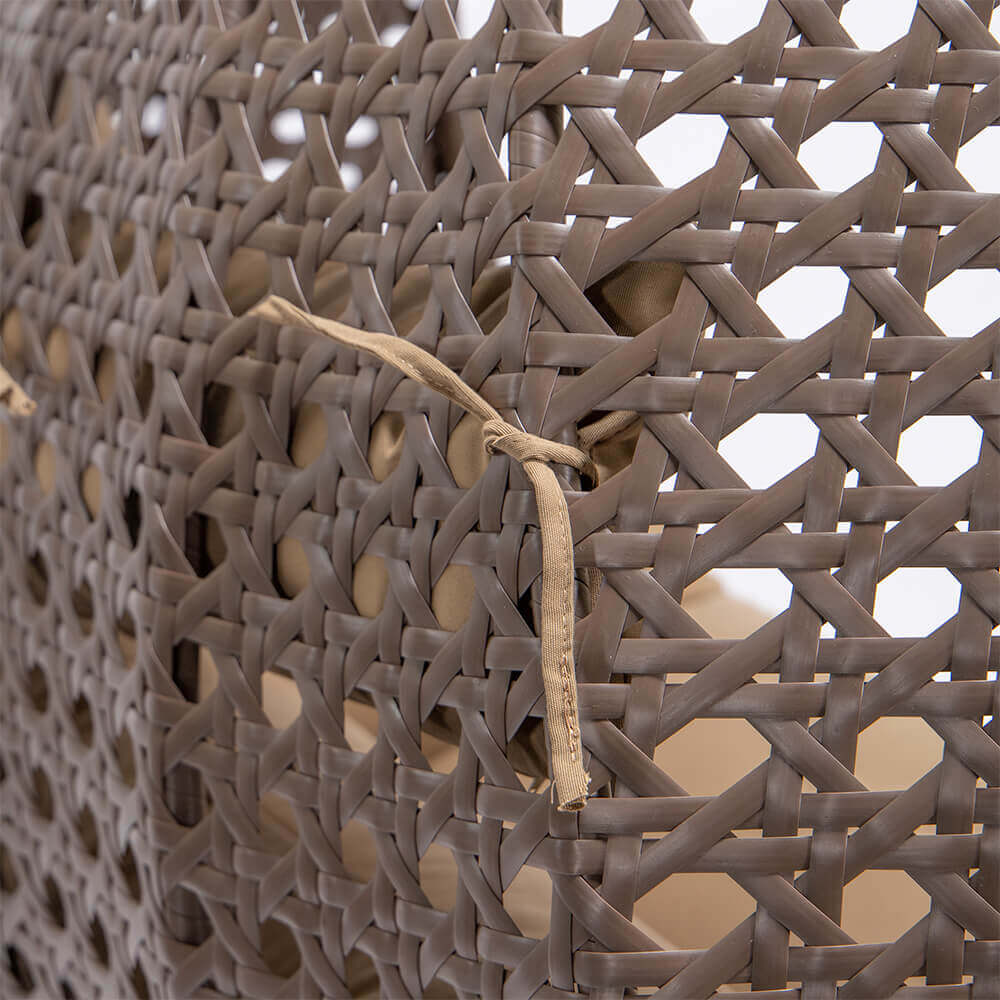 Polyrattan Hängesessel TWIN - Braun für 2 Personen