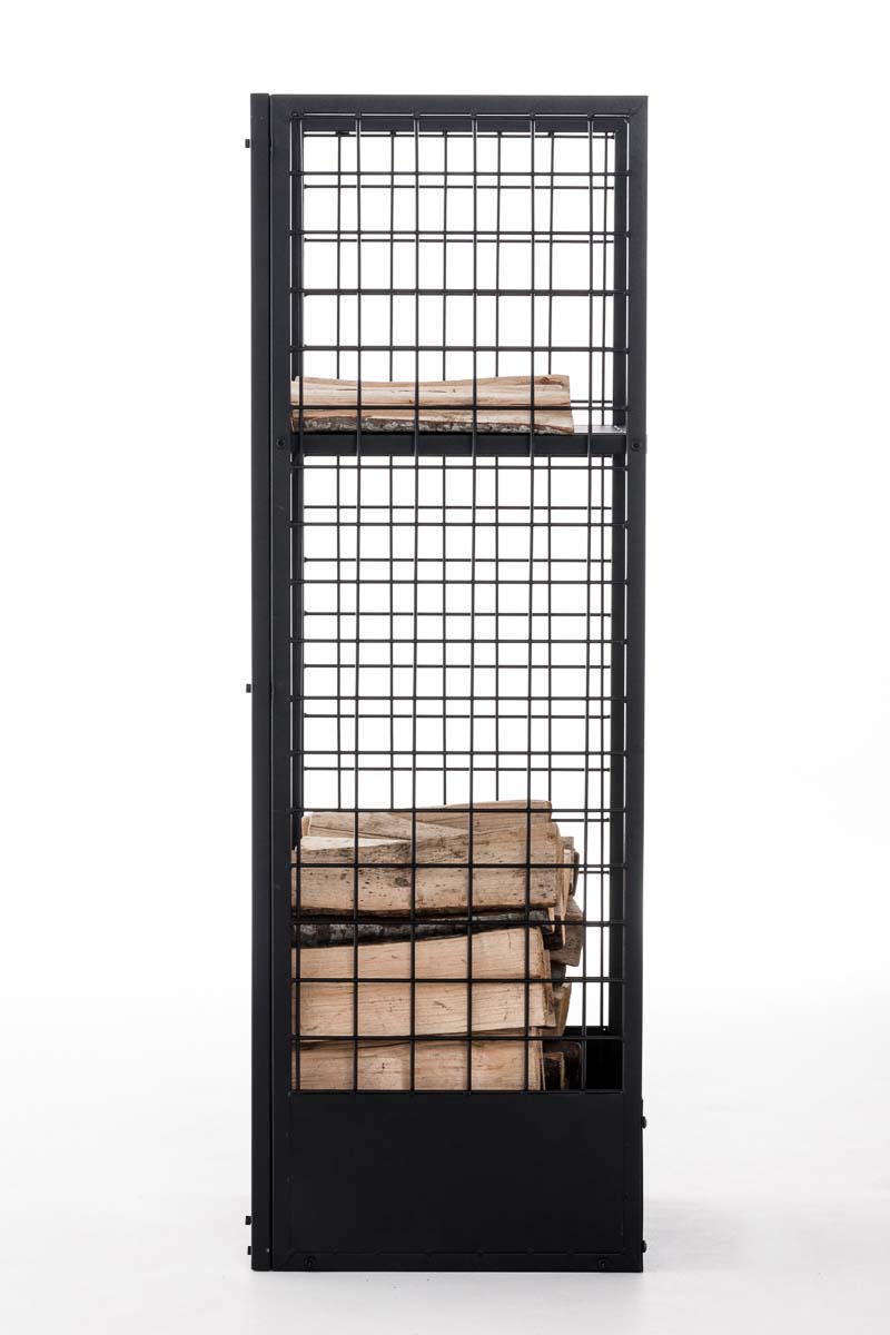 Kaminholzständer Forrest 40x40x120, schwarz