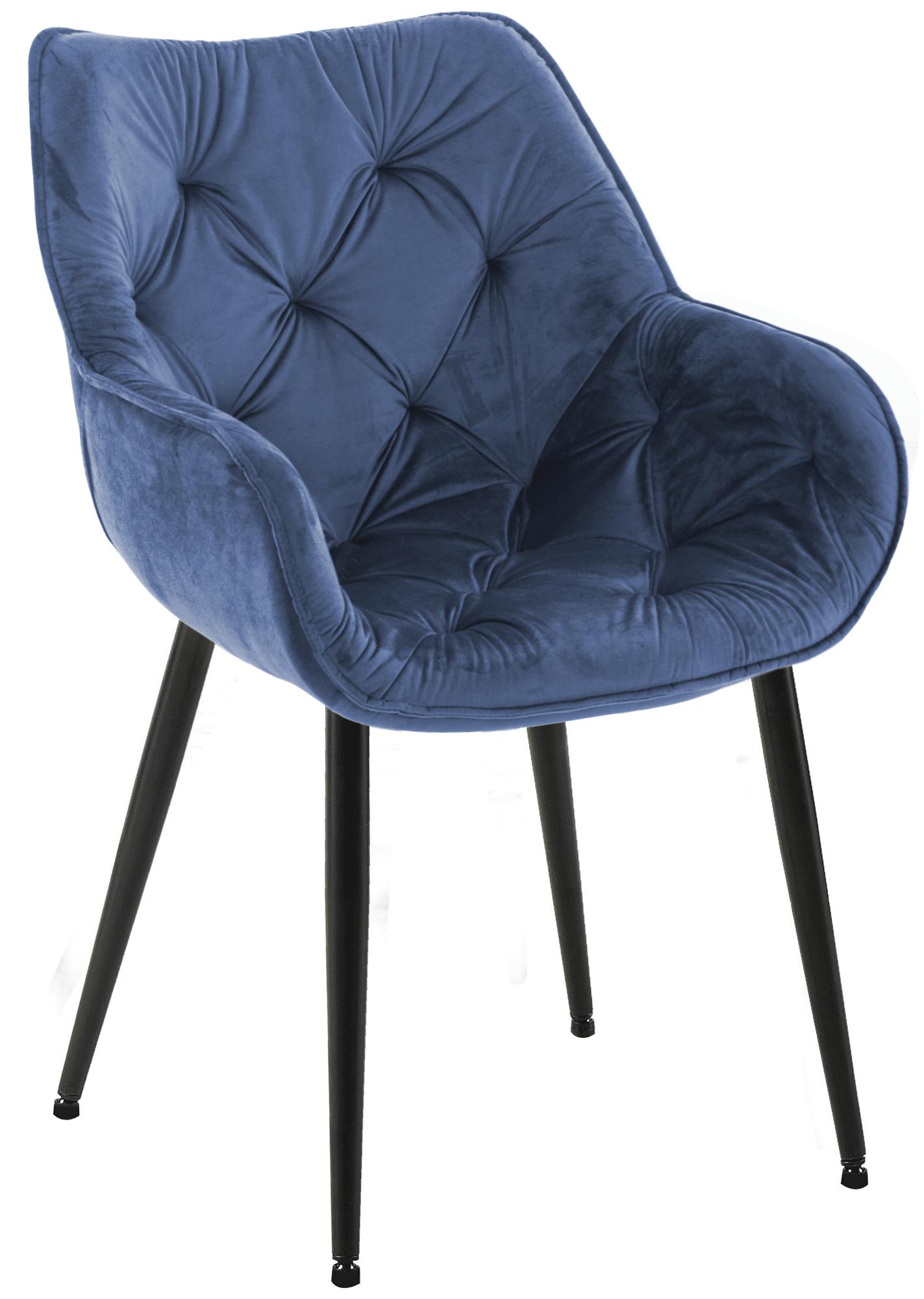 Stuhl Tanna Samt, blau