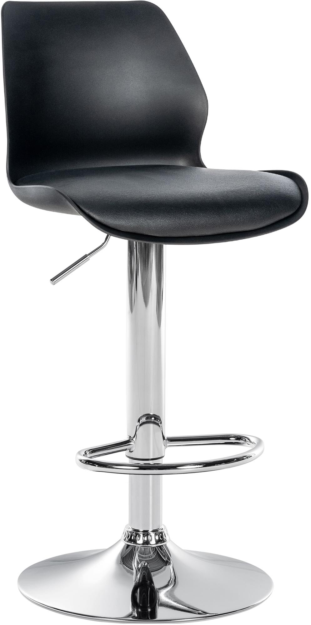 Barhocker Gilbert Kunststoff, schwarz