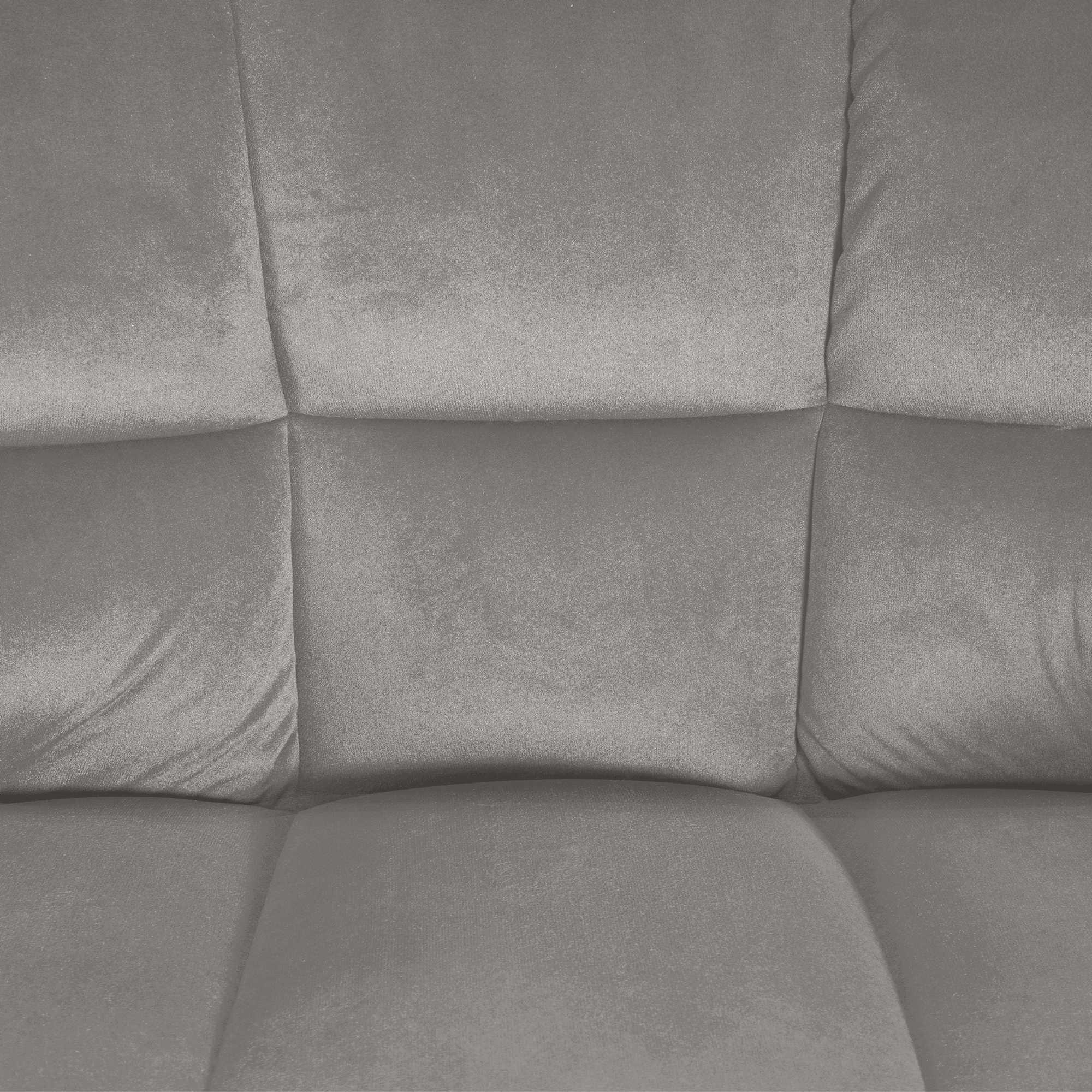 Barhocker Damaso E Samt mit 4-Fuß Gestell, grau