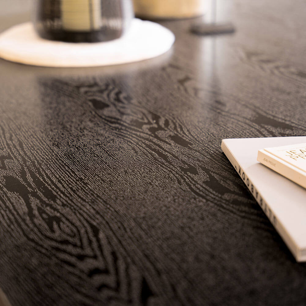 Esstisch Eckig AVENCIA inkl. Sternfuß - 200 x 120 cm Dark Oak