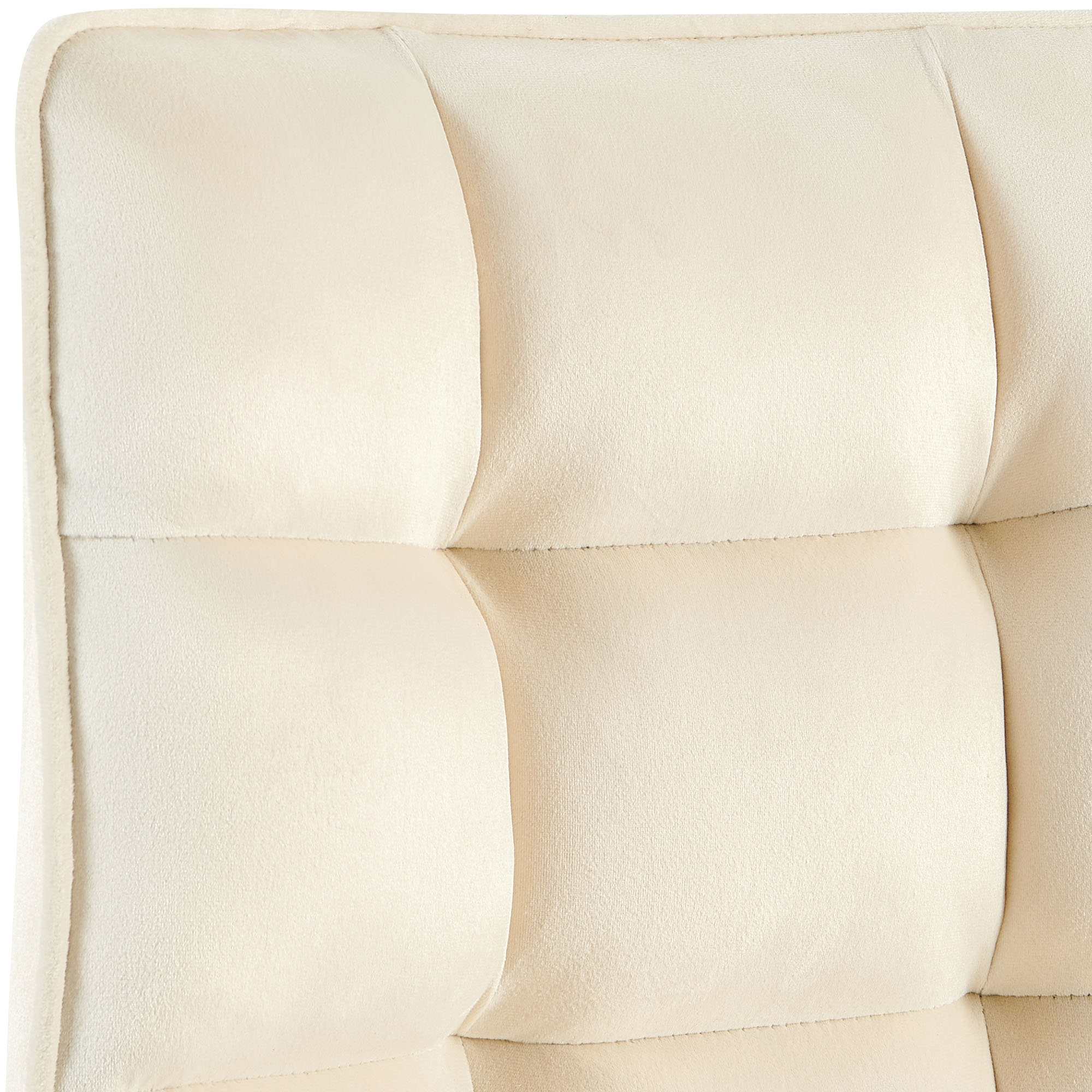 Stuhl Saranda Samt, creme