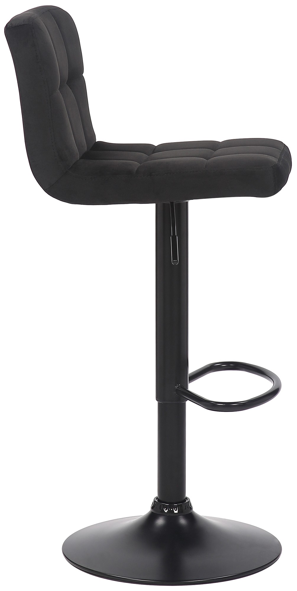 Barhocker Feni Samt, schwarz