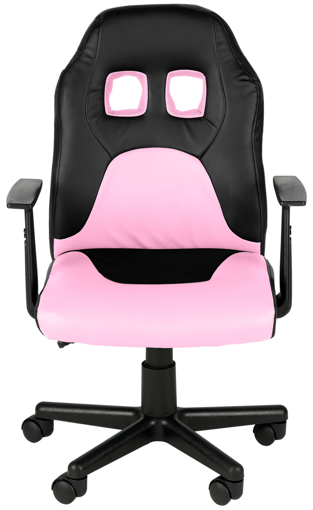 Kinder Bürostuhl Fun, schwarz/pink
