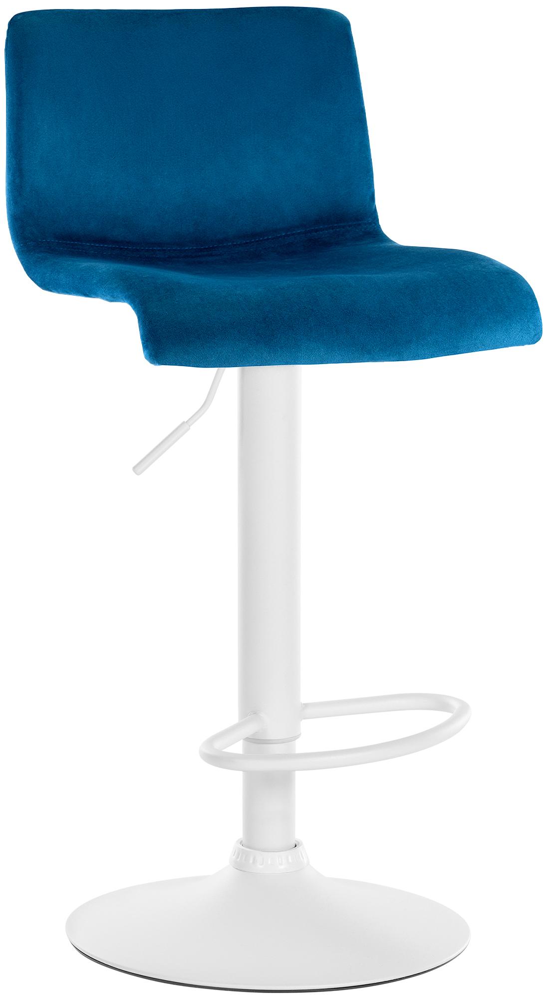Barhocker Hoover Samt W, blau