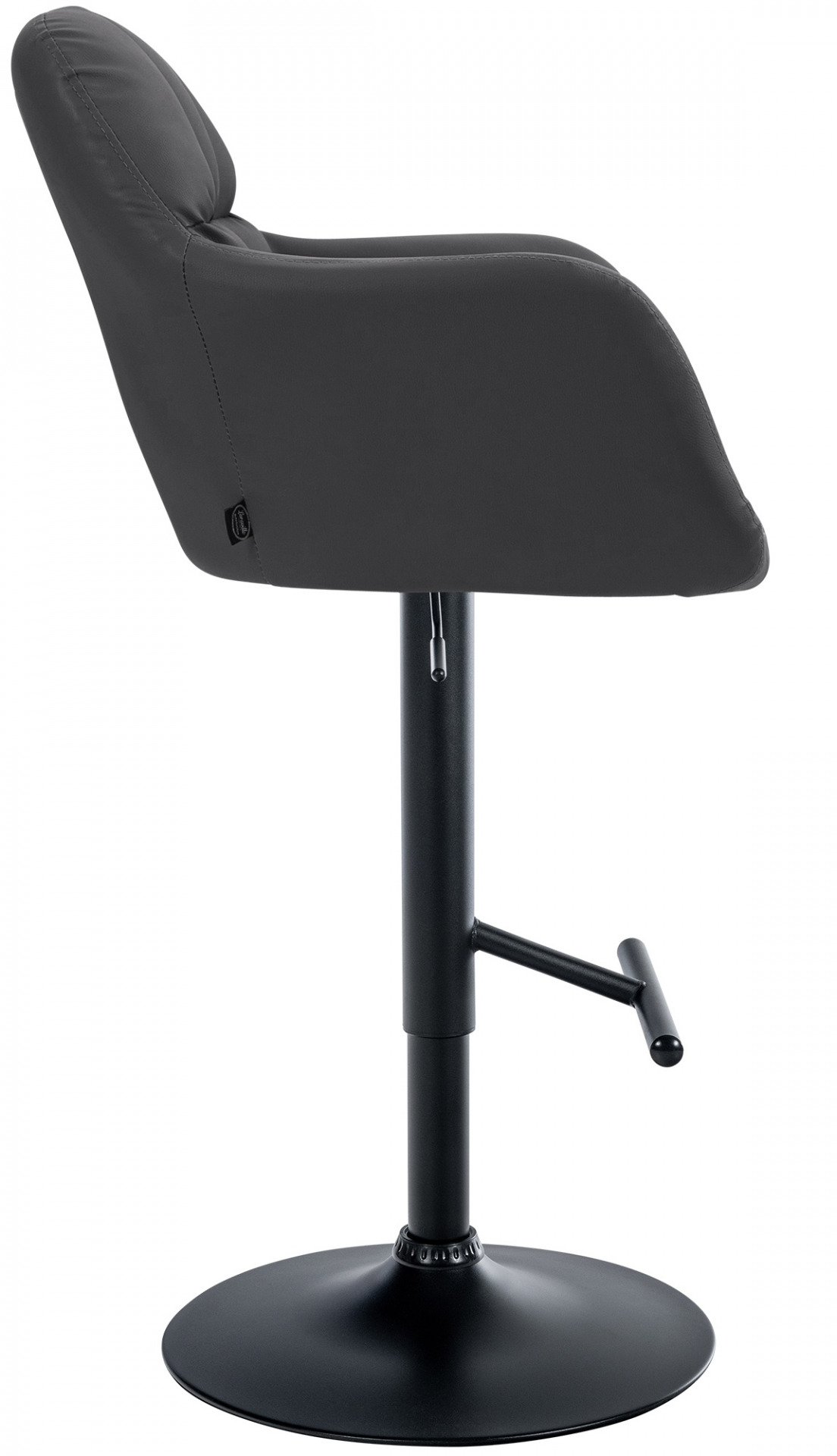 Barhocker Natoma Kunstleder schwarz, schwarz