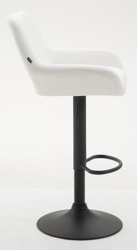 2er Set Barhocker Braga Kunstleder schwarz, weiß