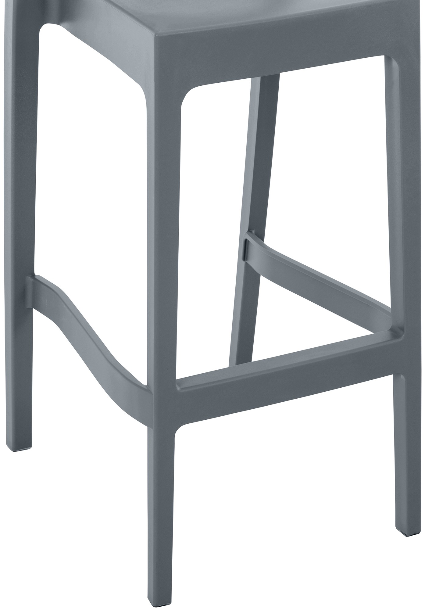 2er Set Barhocker Maya, dunkelgrau
