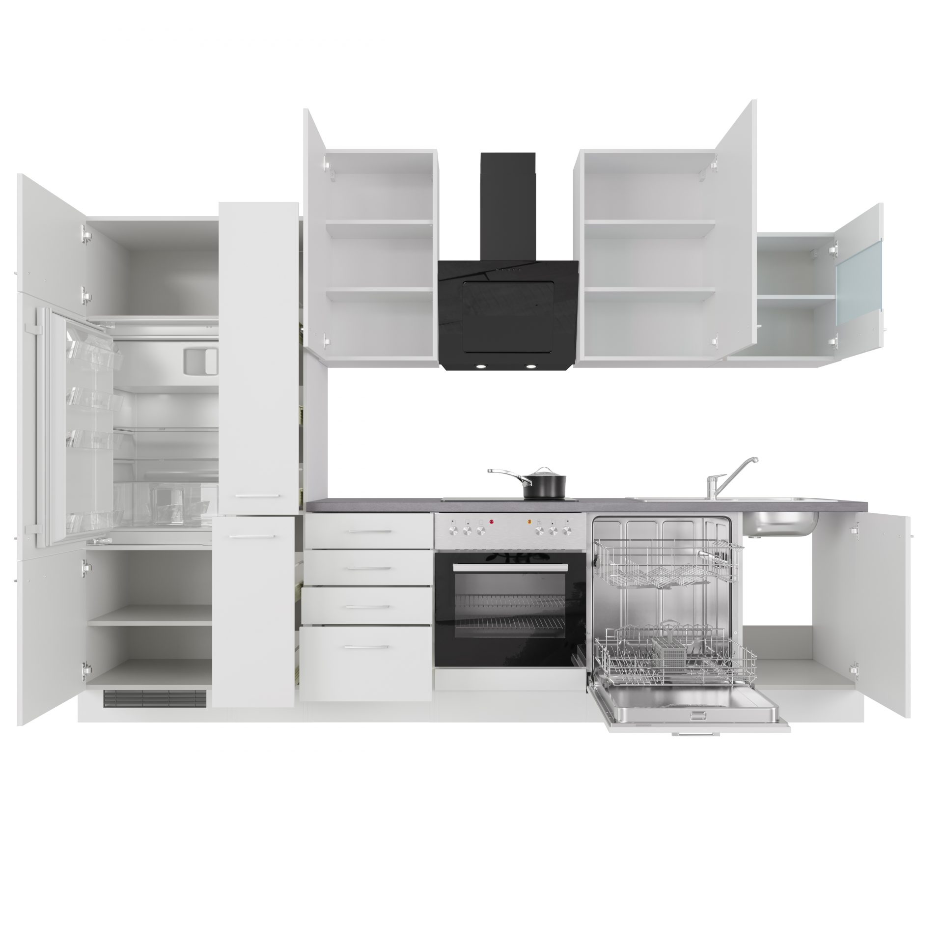 Küchenzeile VITA 310 cm mit E-Geräten