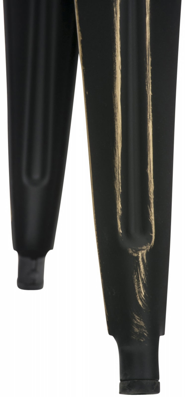 4er Set Hocker Armin, schwarz-gold