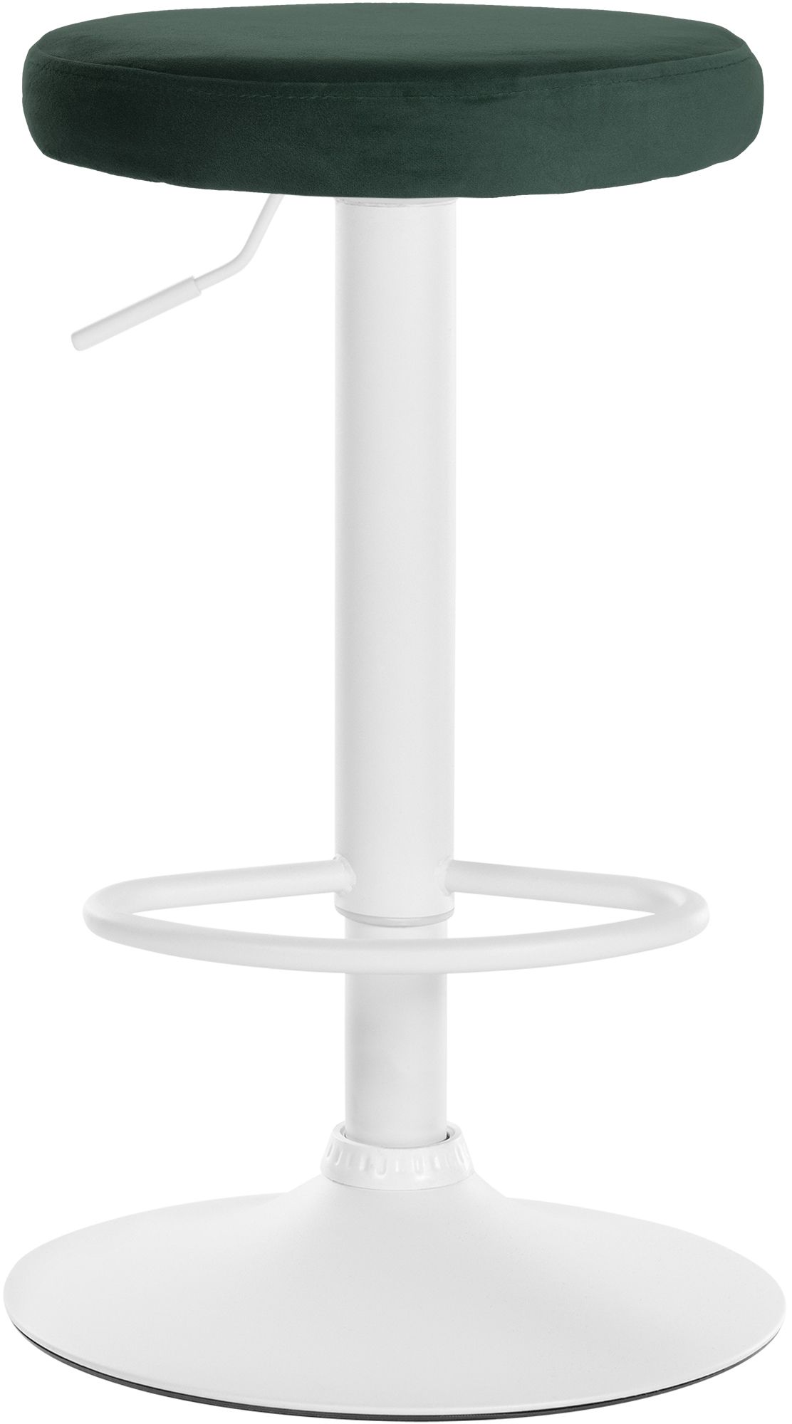 Barhocker Ponte Samt weiß, grün