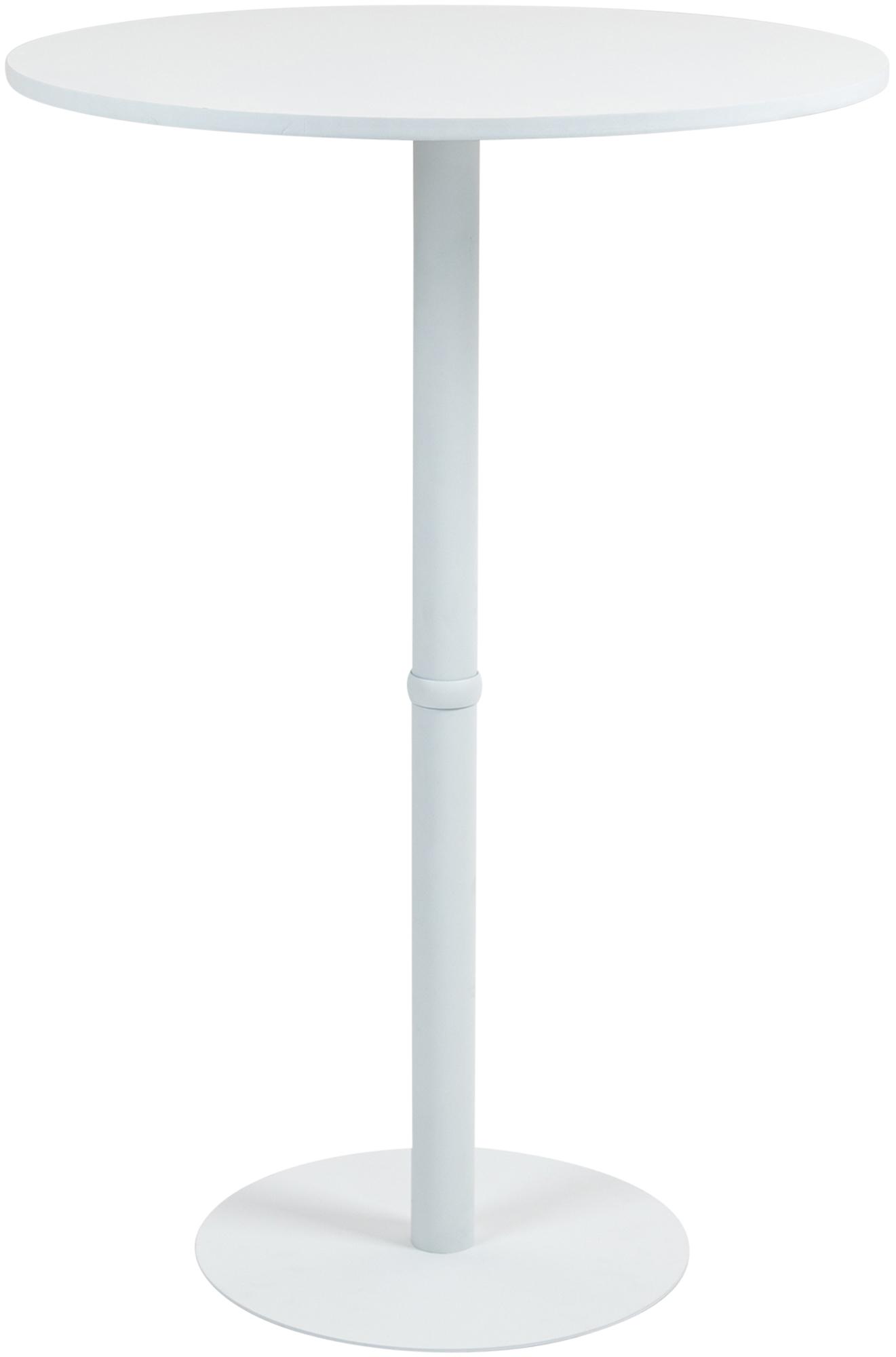 Stehtisch Hereford rund 75 cm, weiß/weiß