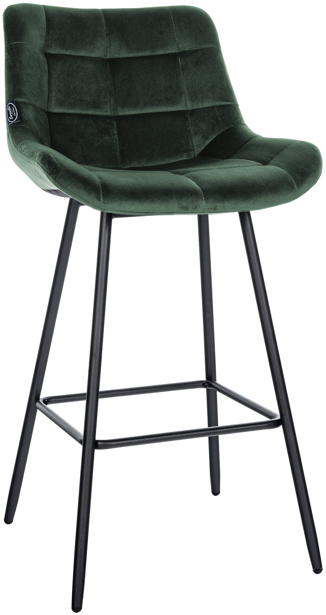 Barhocker Weston Samt, dunkelgrün