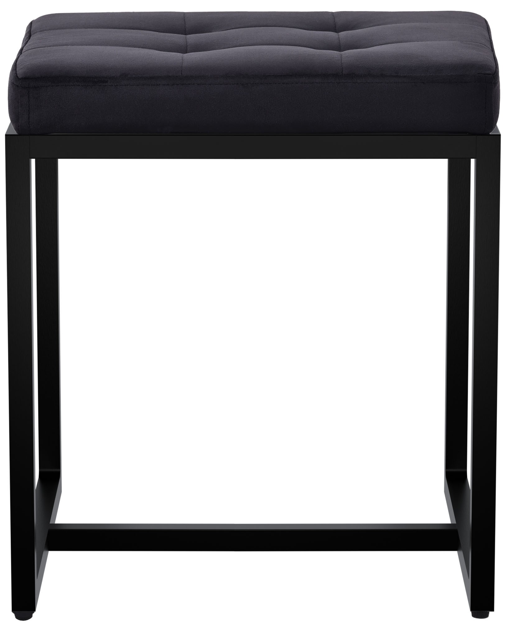 Sitzhocker Barci B Samt, schwarz