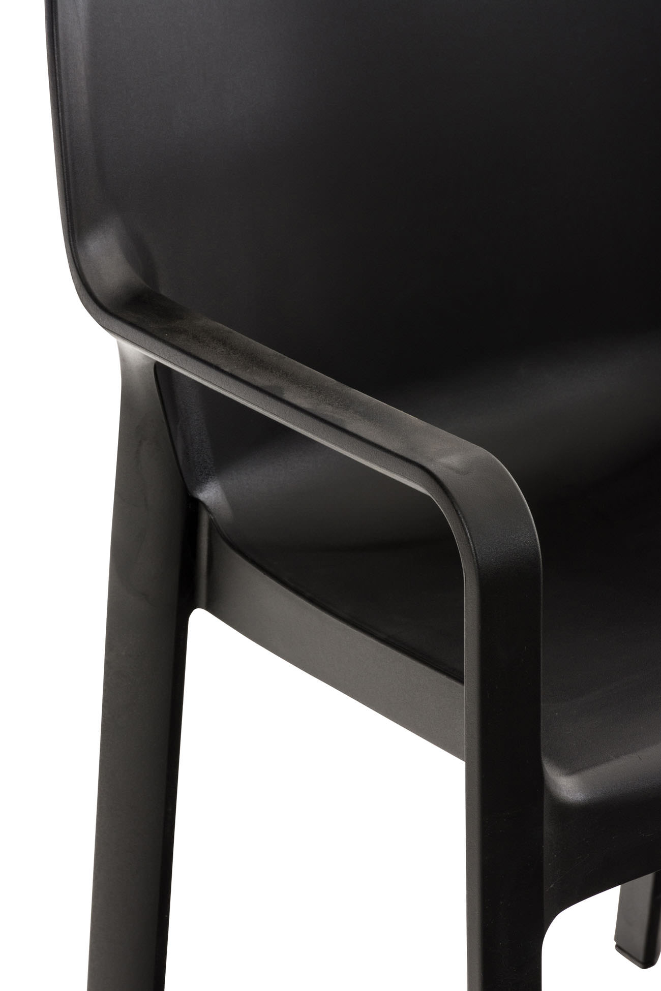 2er SET Stapelstuhl DIVA, schwarz