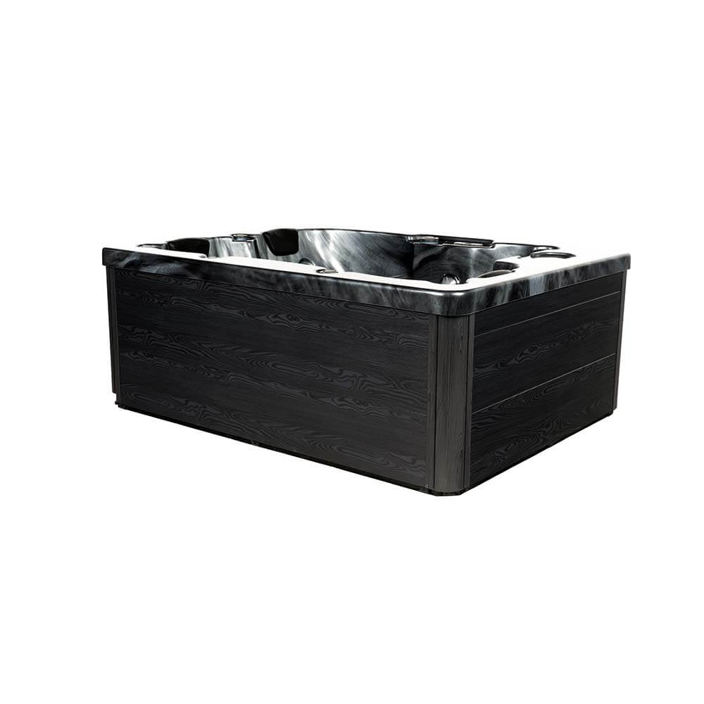 Outdoor Whirlpool BLACK MARBLE PURE - 210 x 160 cm für 3 Personen