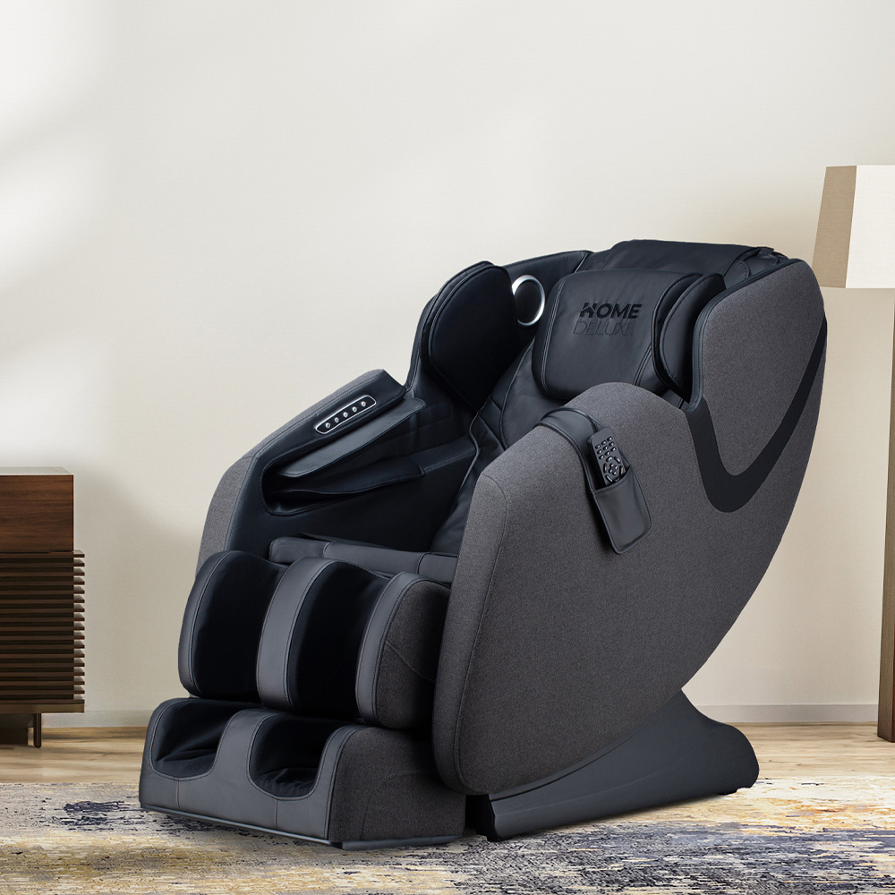 Massagesessel MARINO mit Premium Webstoffpolsterung - Anthrazit