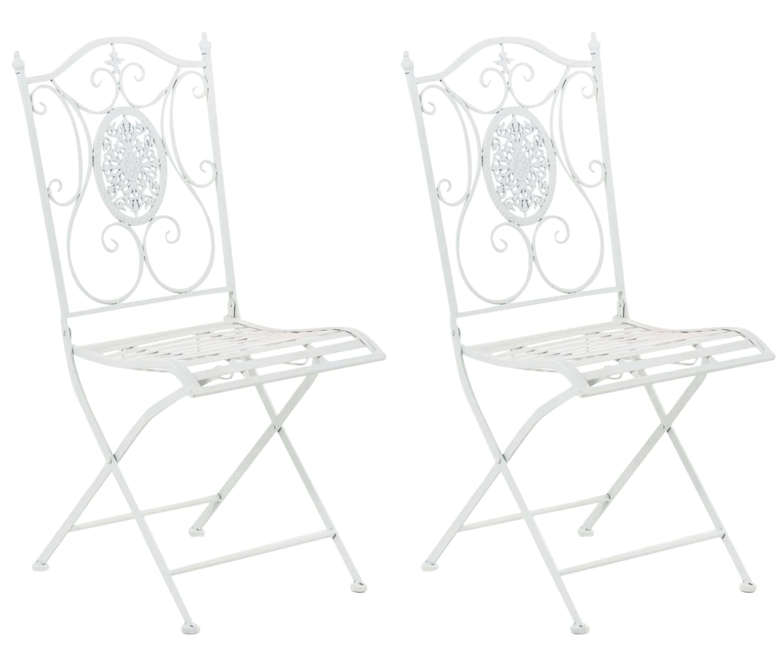2er Set Stühle Sibell, weiß