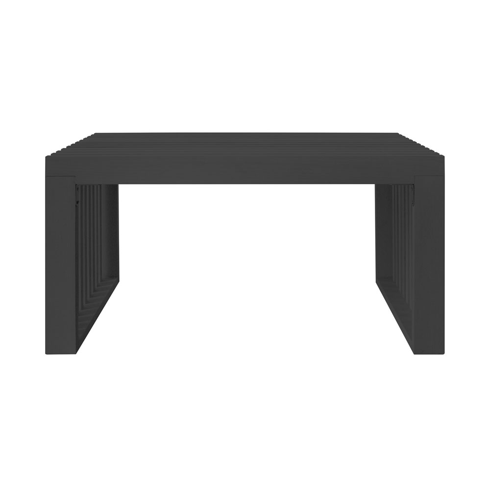 Sitzbank aus Holz LORA Schwarz - 78 cm