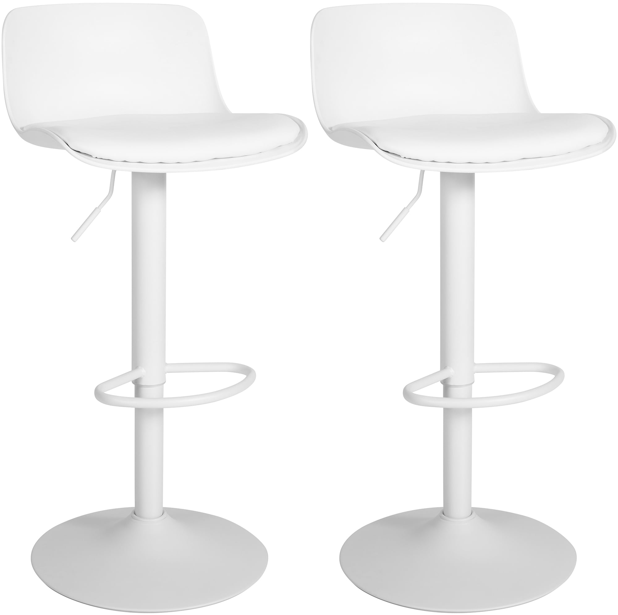 2er Set Barhocker Almada Kunstleder, weiß