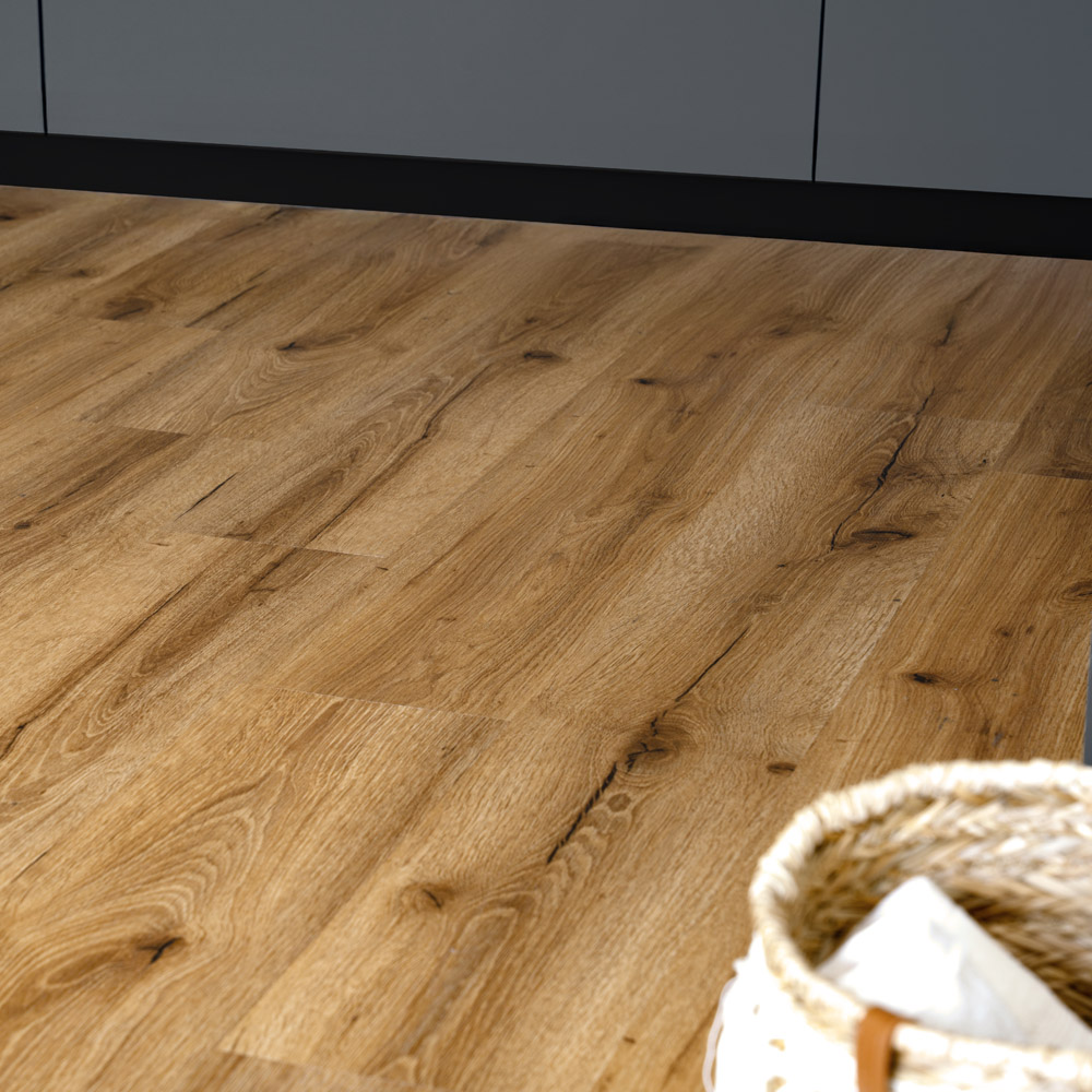 Klick-Vinylboden mit Trittschall ROMIA Eiche - 2 m²