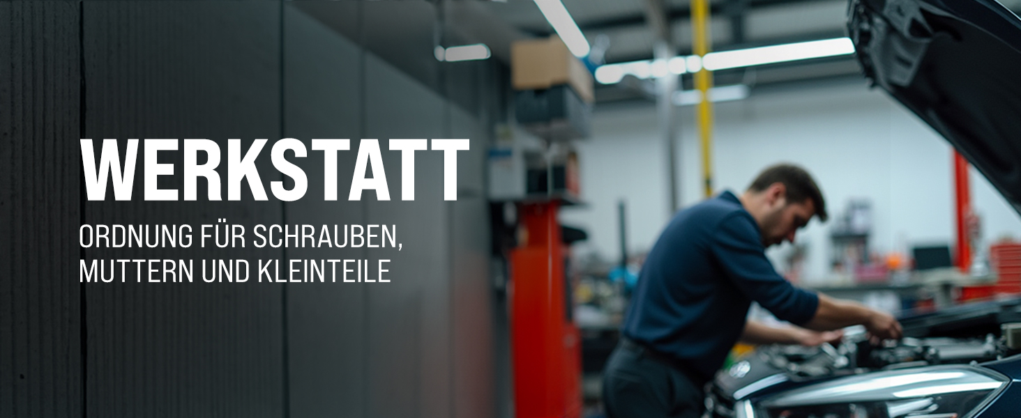 Werkzeugwand Schwarz/Rot 97-tlg inkl Stapelboxen