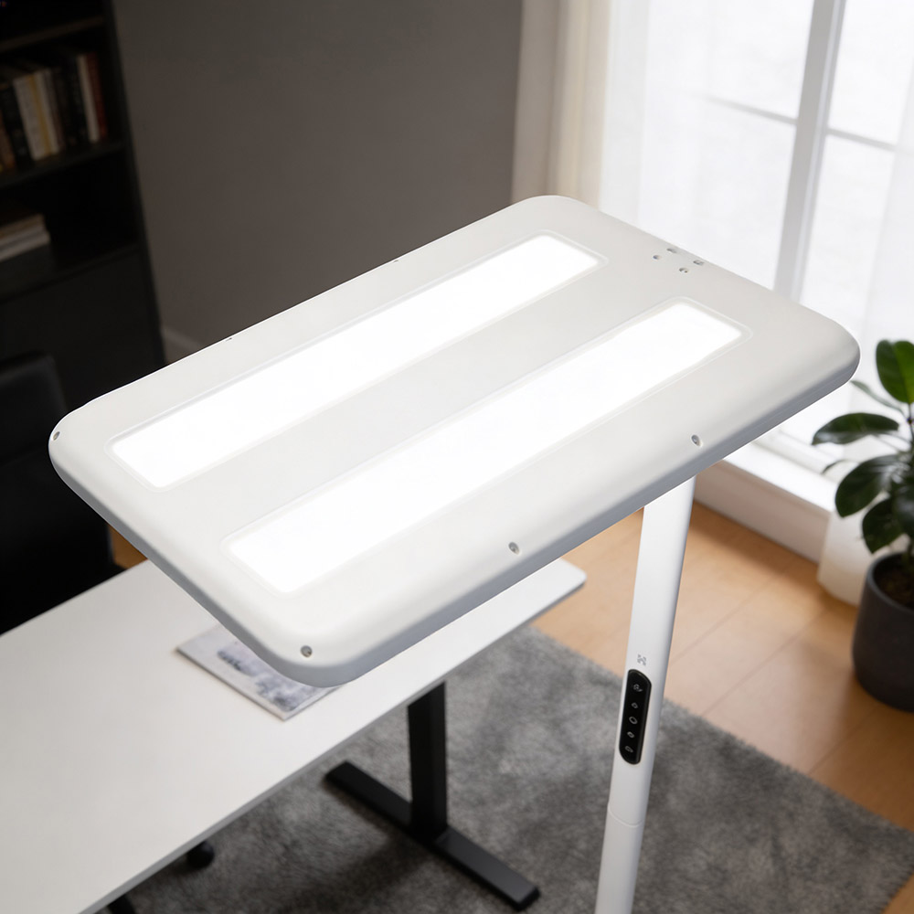 LED Büro Stehleuchte VEKOR - Weiß