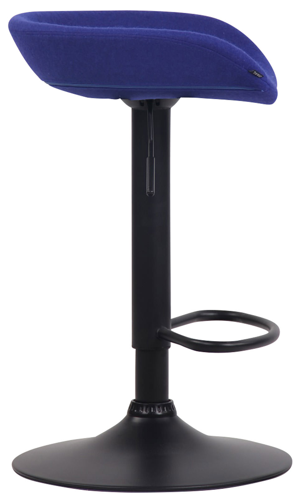 Barhocker Anaheim Filz schwarz, blau