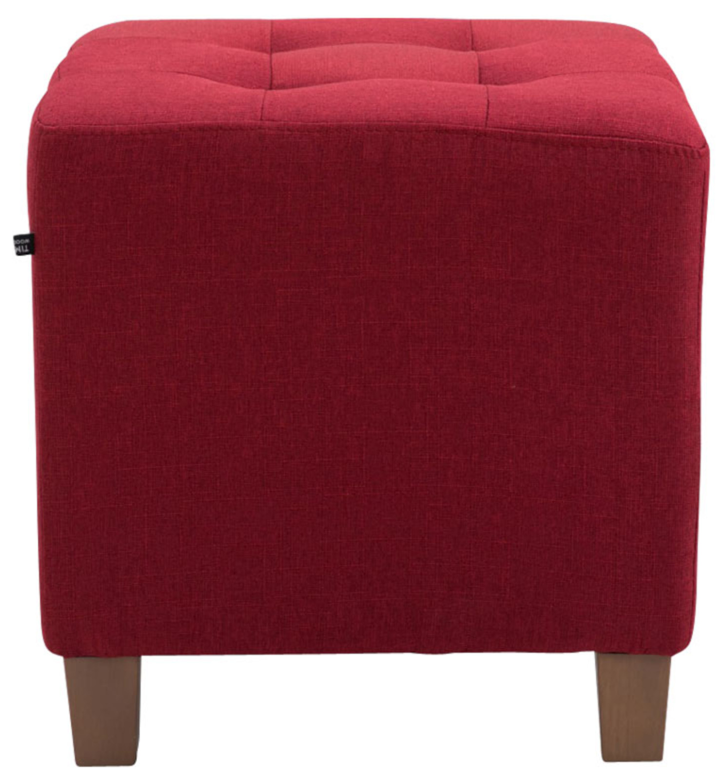 2er Set Sitzhocker Pharao, antik-hell, rot