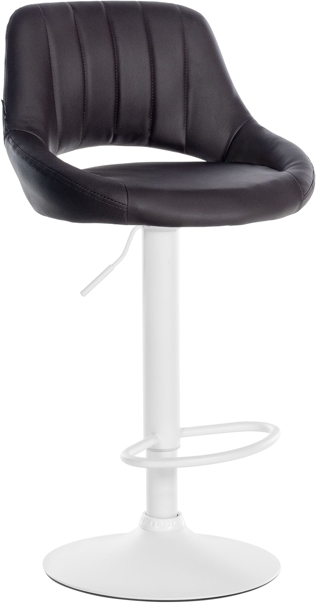 Barhocker Milet Kunstleder weiß, braun