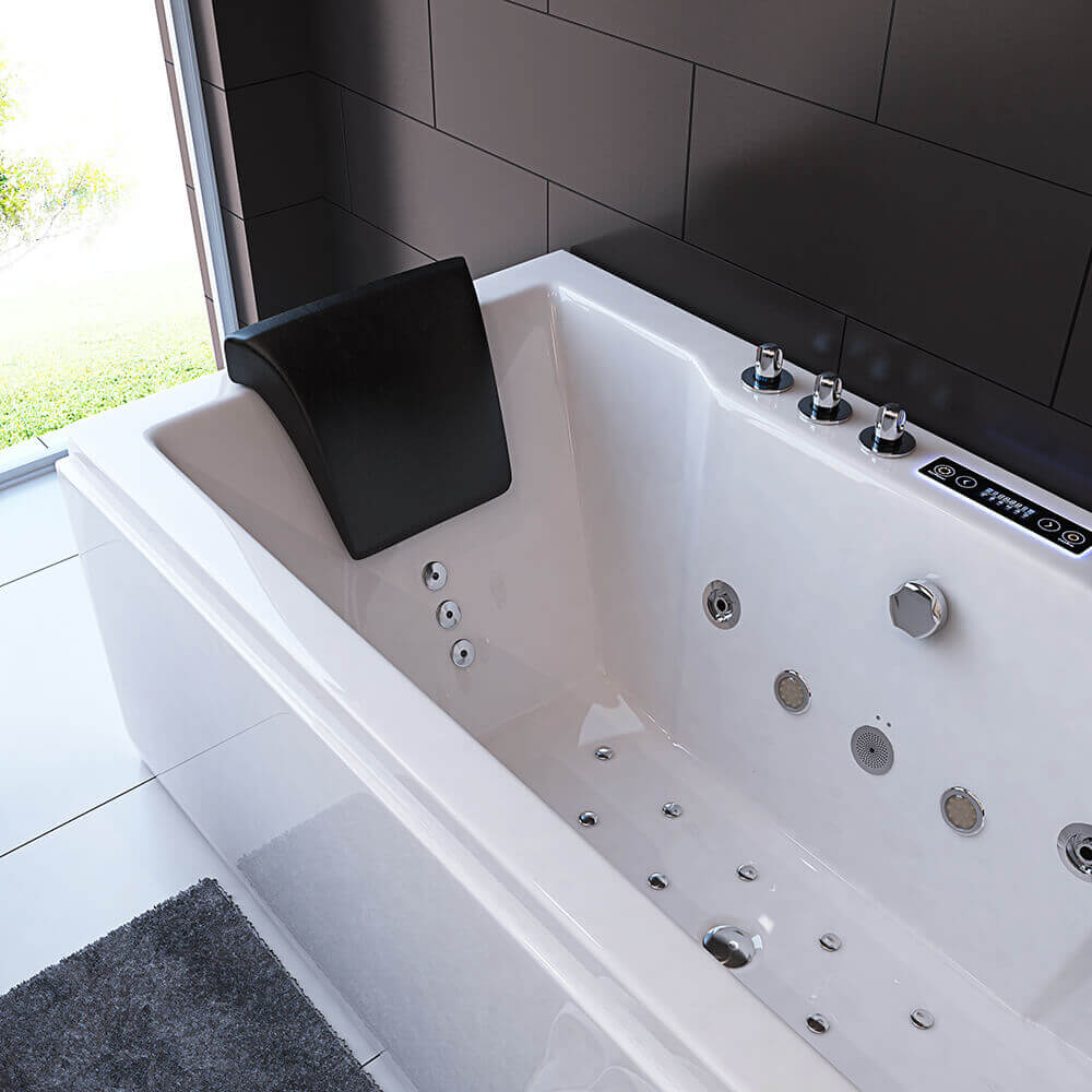 Whirlpool Badewanne mit Lichttherapie LAGUNA PURE M - 180 x 90 cm