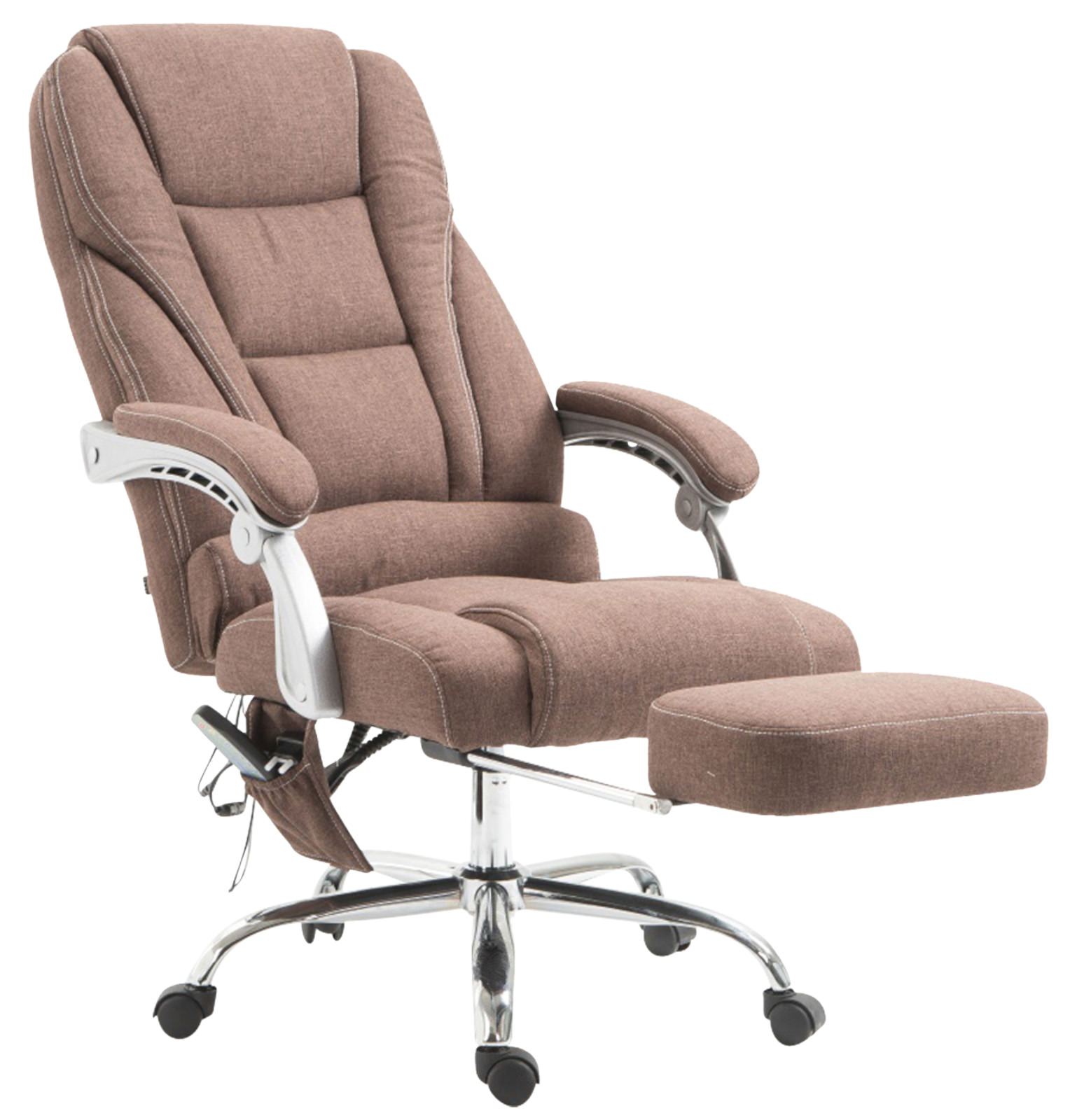 Bürostuhl Pacific Stoff mit Massagefunktion, braun