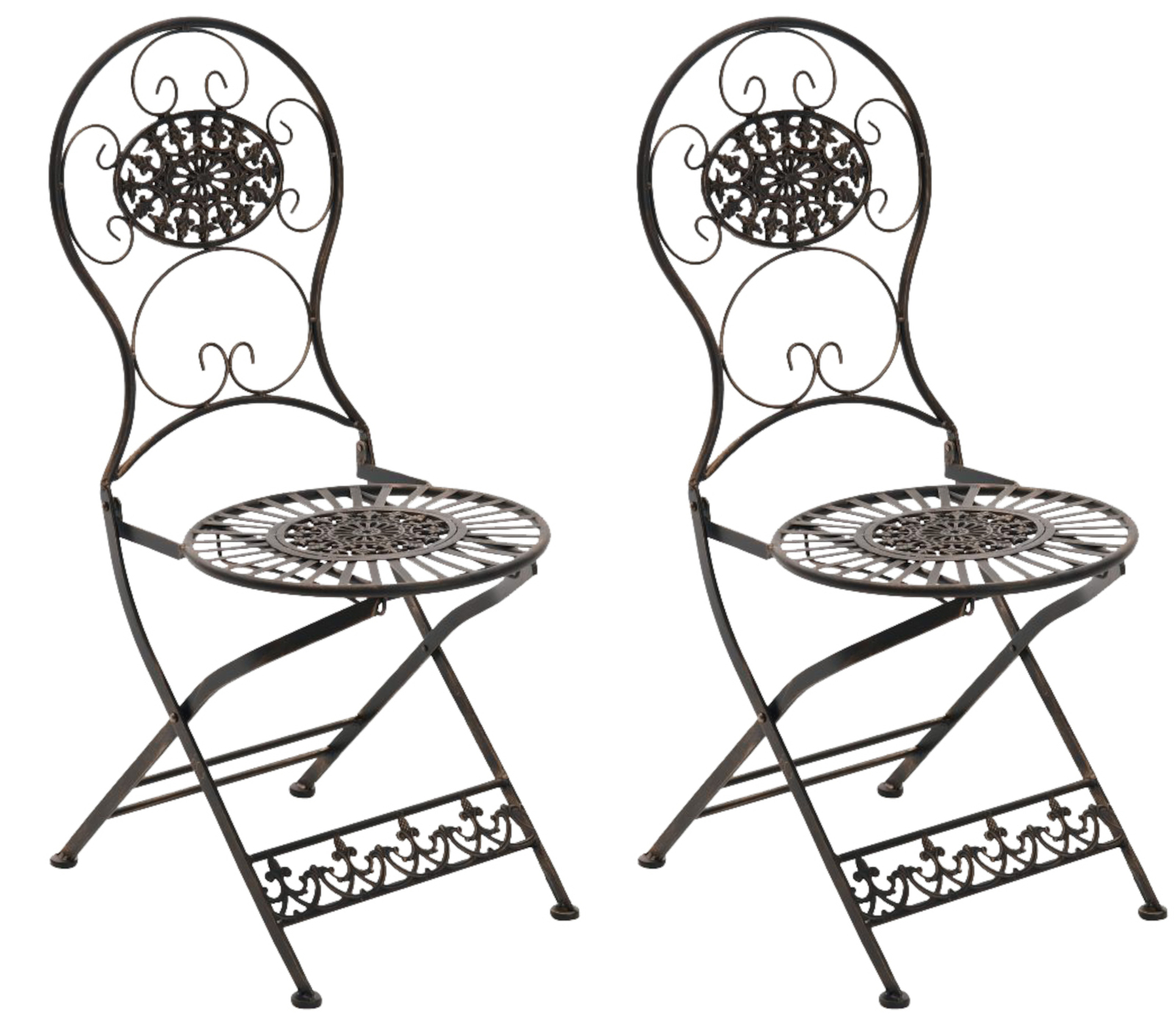 2er Set Stühle Mani, bronze