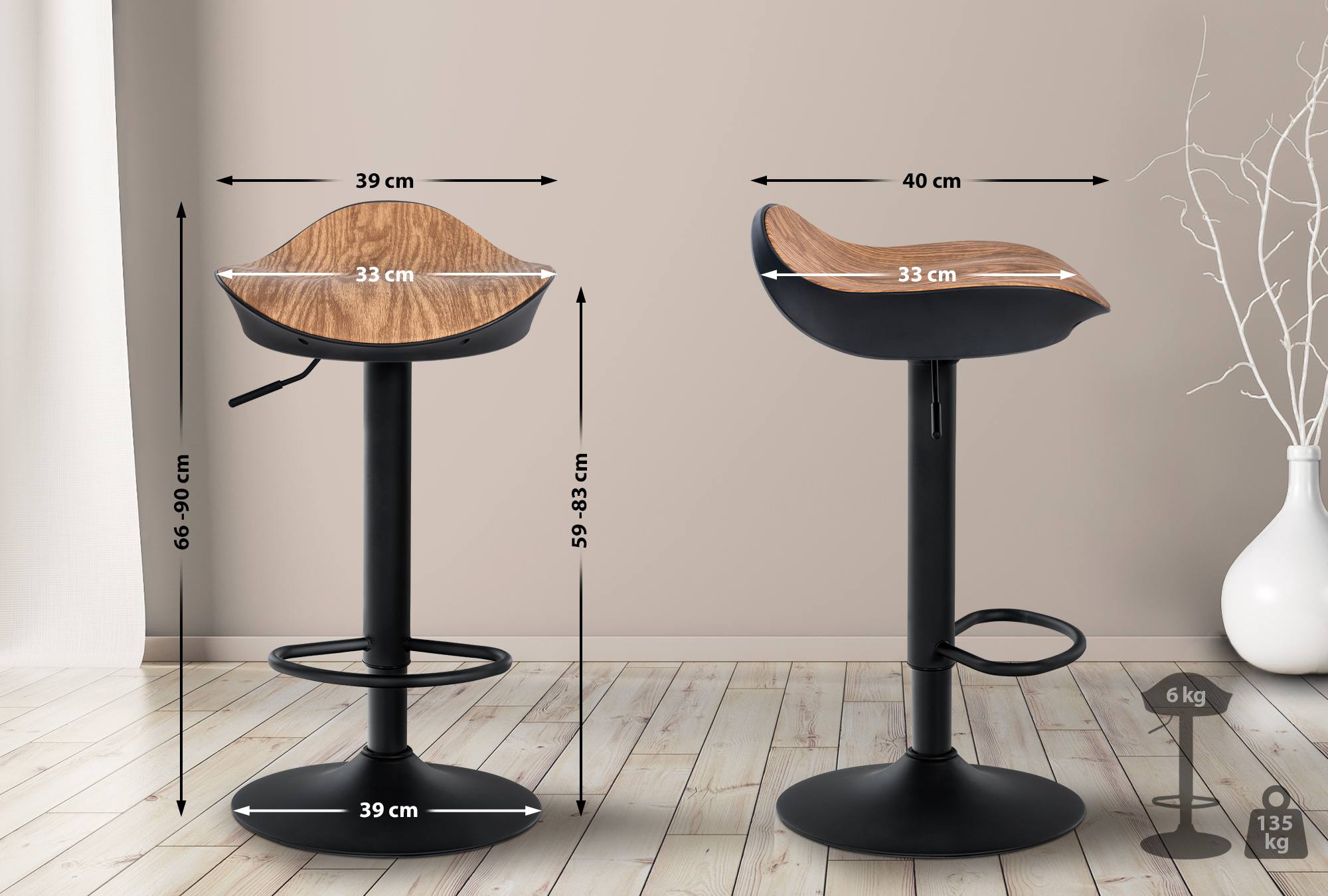 Barhocker Alisson, natura