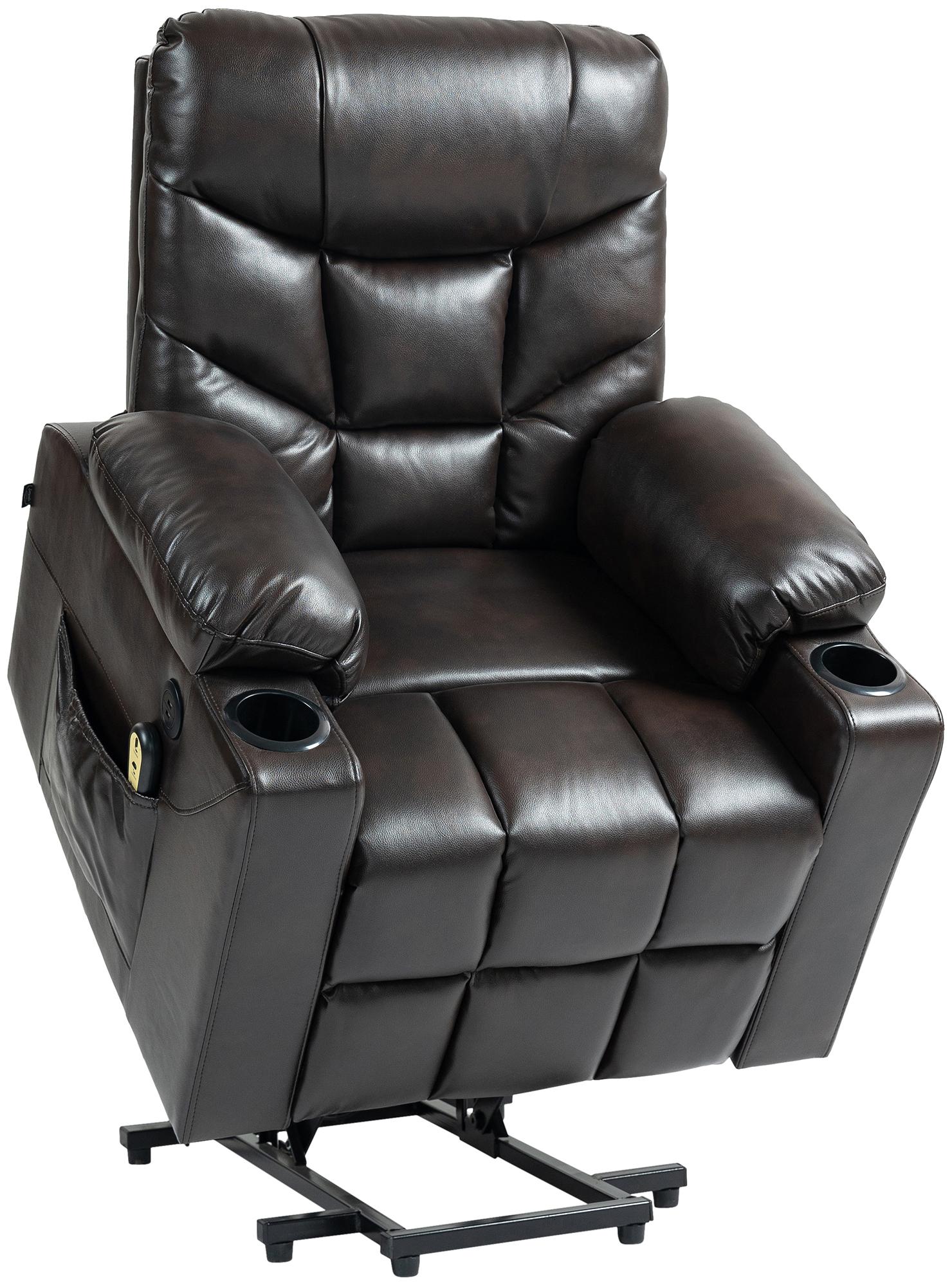 Sessel Andover Kunstleder, braun