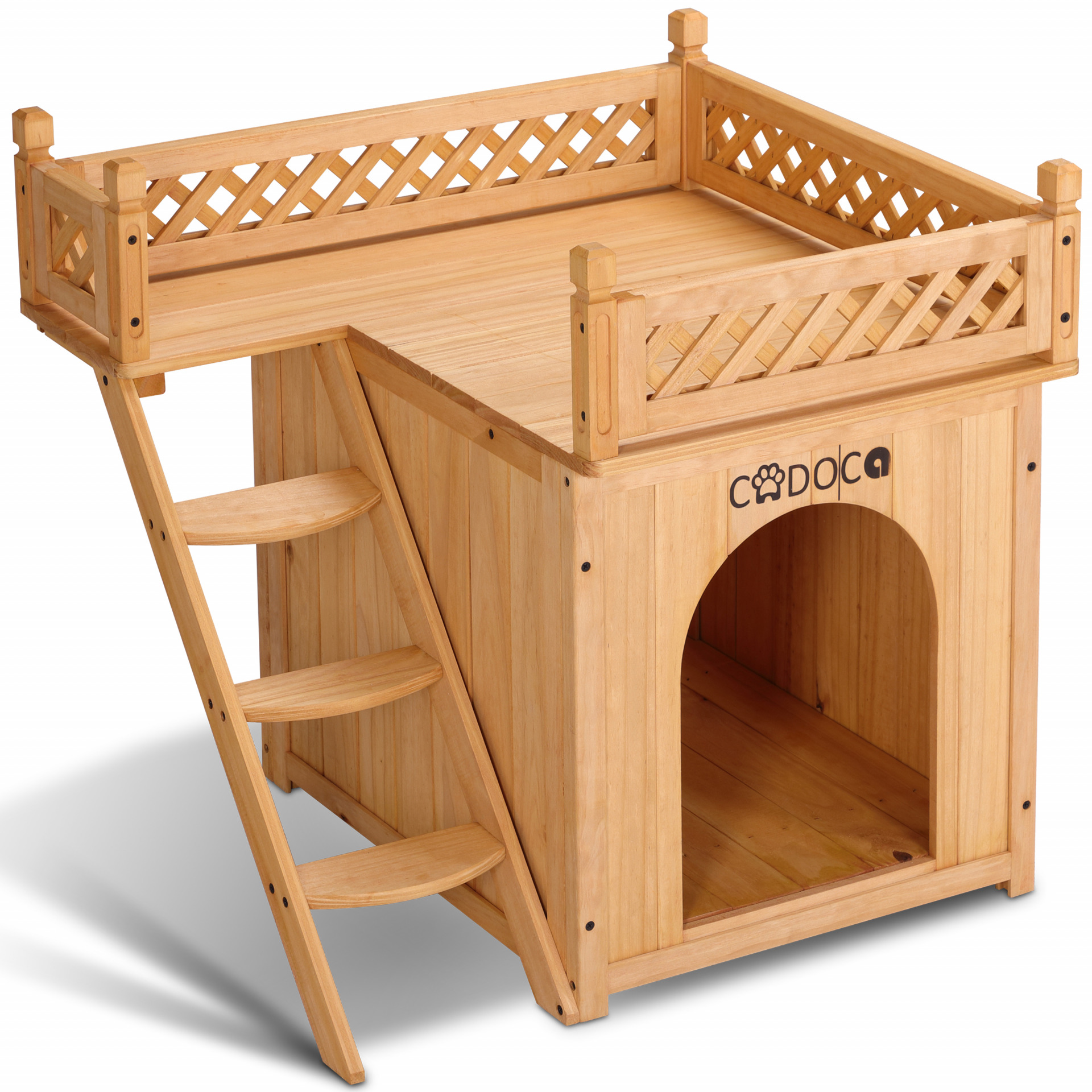 Katzenhaus Holz FSC®-zertifiziert 66x53x64cm