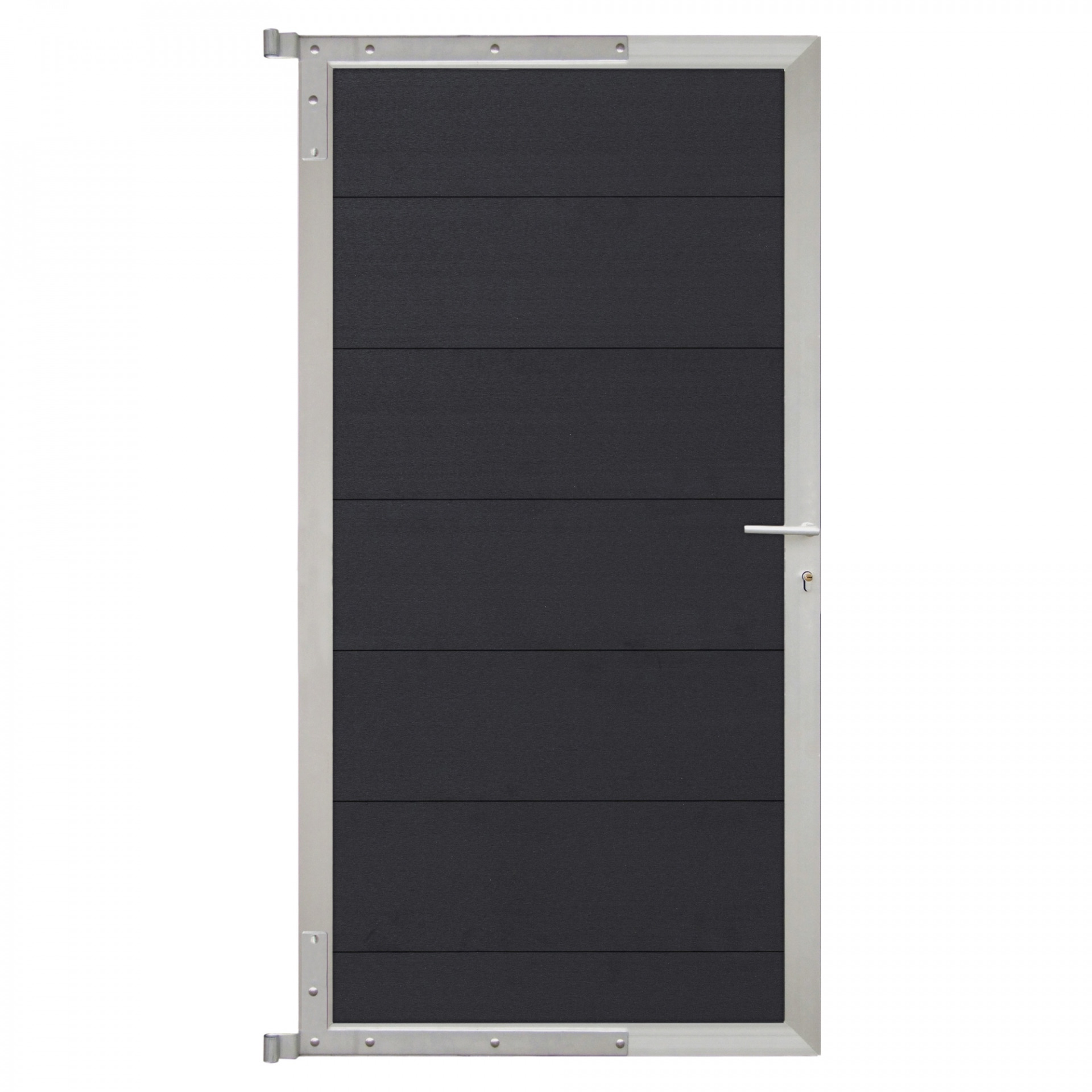 TJÖRN-Tor-Komplettset, 90 x 173 cm, schiefergrau/silber